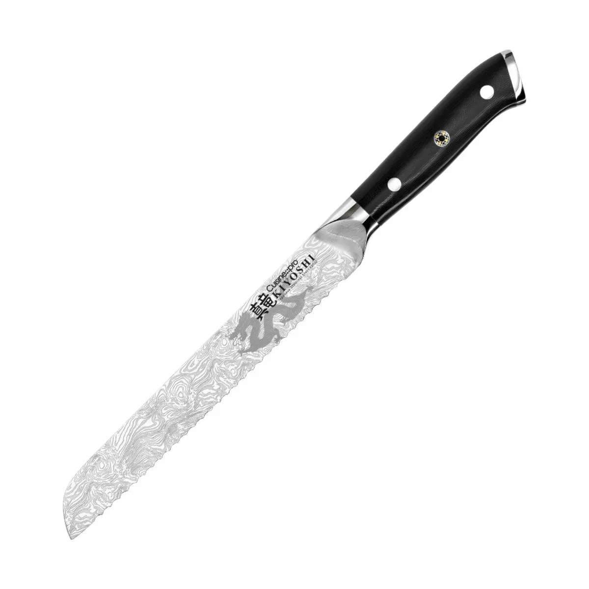 KIYOSHI™ Brødkniv, sølv/sort, large