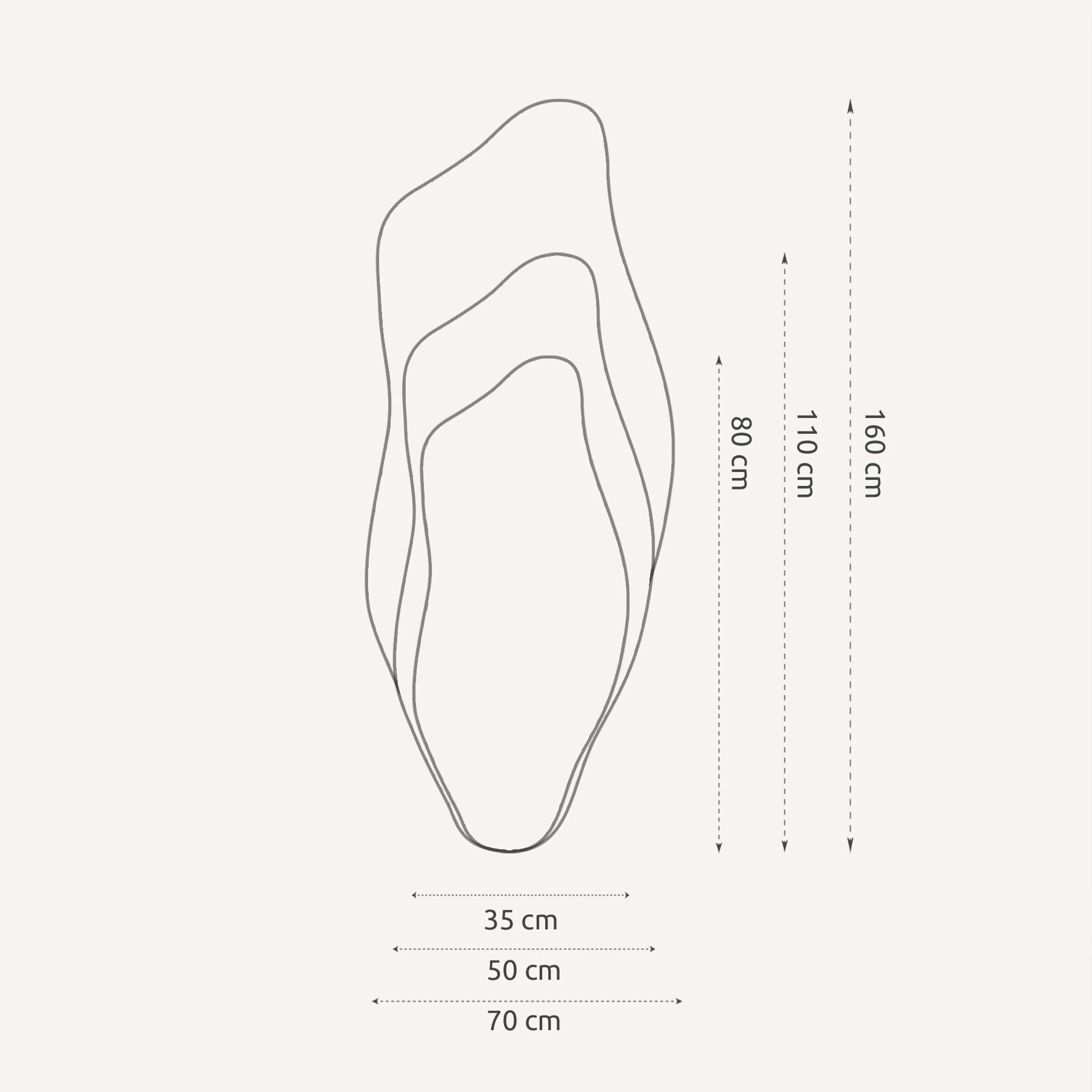 Incado Spejle Drift Spejl i H110 x B50 cm, 6