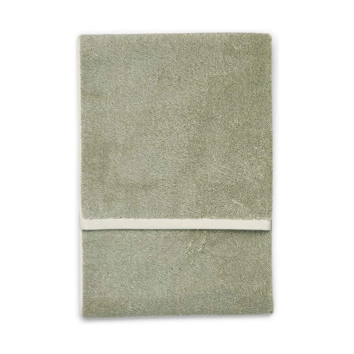 Marc O'Polo Håndklæder Timeless Melange Badelagen i Moss green, 1