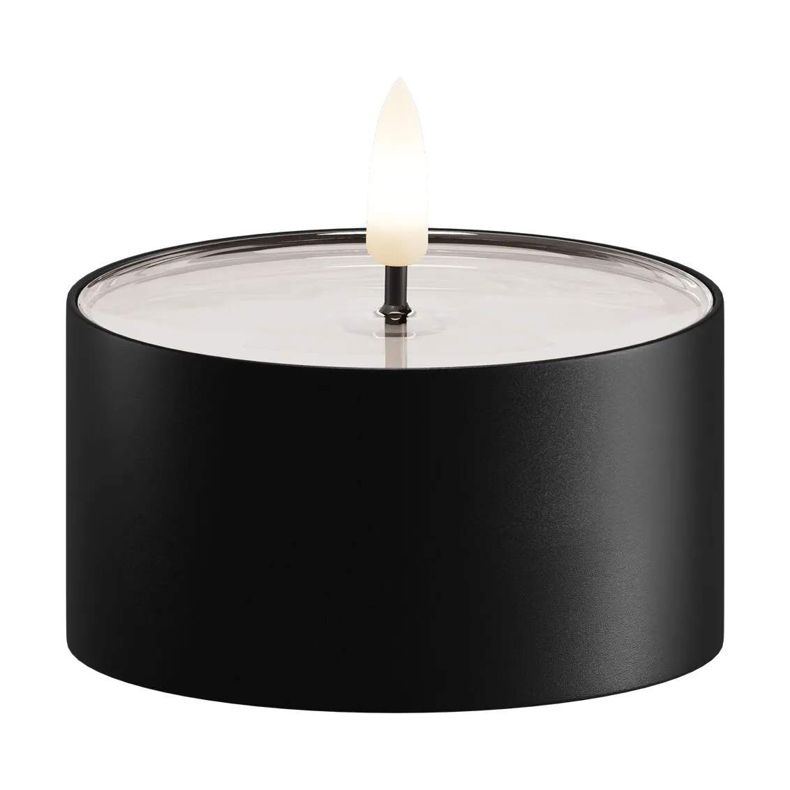 Deluxe Homeart LED-lys Udendørs LED Fyrfadslys - 2 stk. i Sort, 8 cm, 4