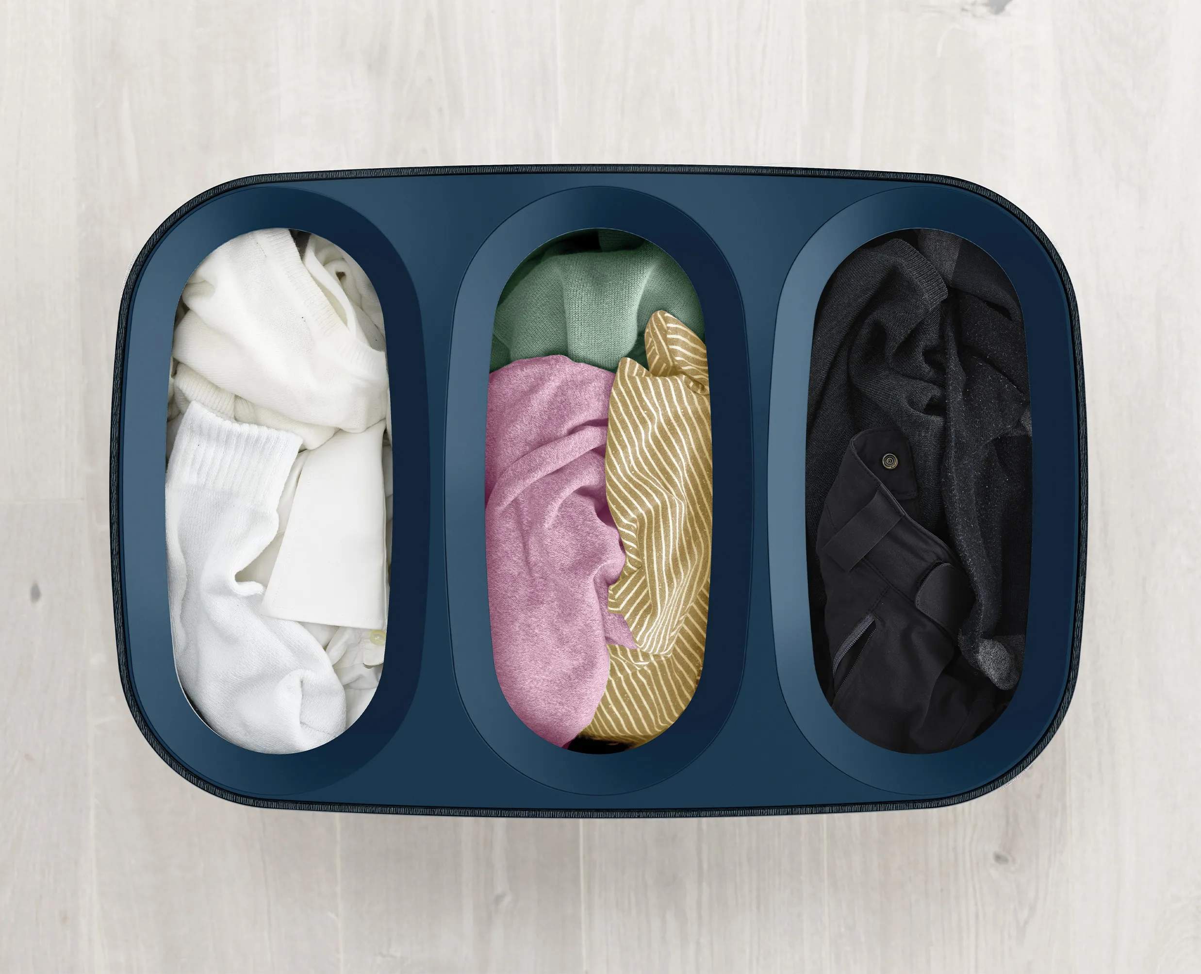 Joseph Joseph Vasketøjskurve Tota Trio Vasketøjskurv i Navy Blue, 2