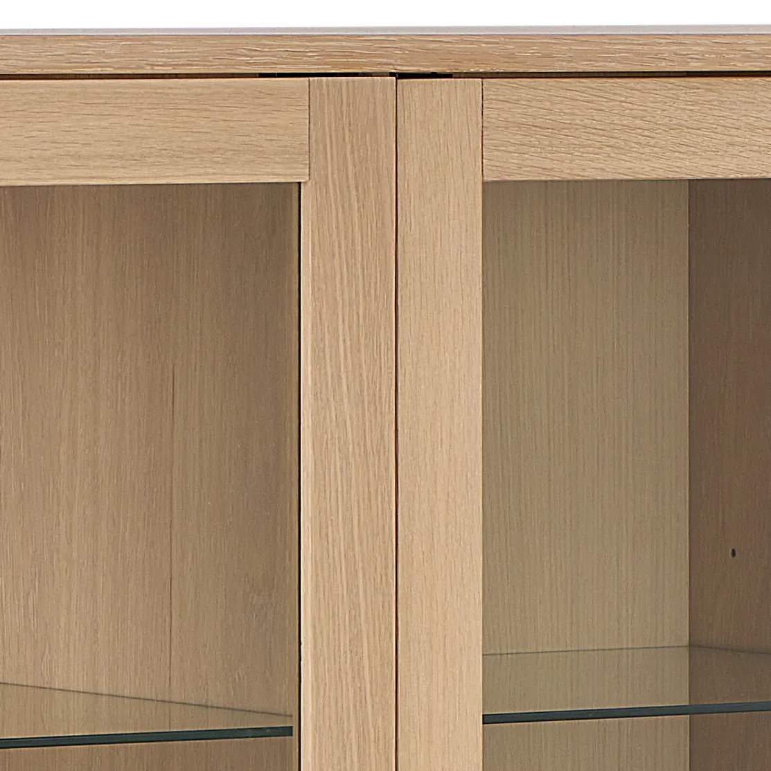 CASA Living Skabe Marte Vitrineskab i H148 x B140 cm, 3