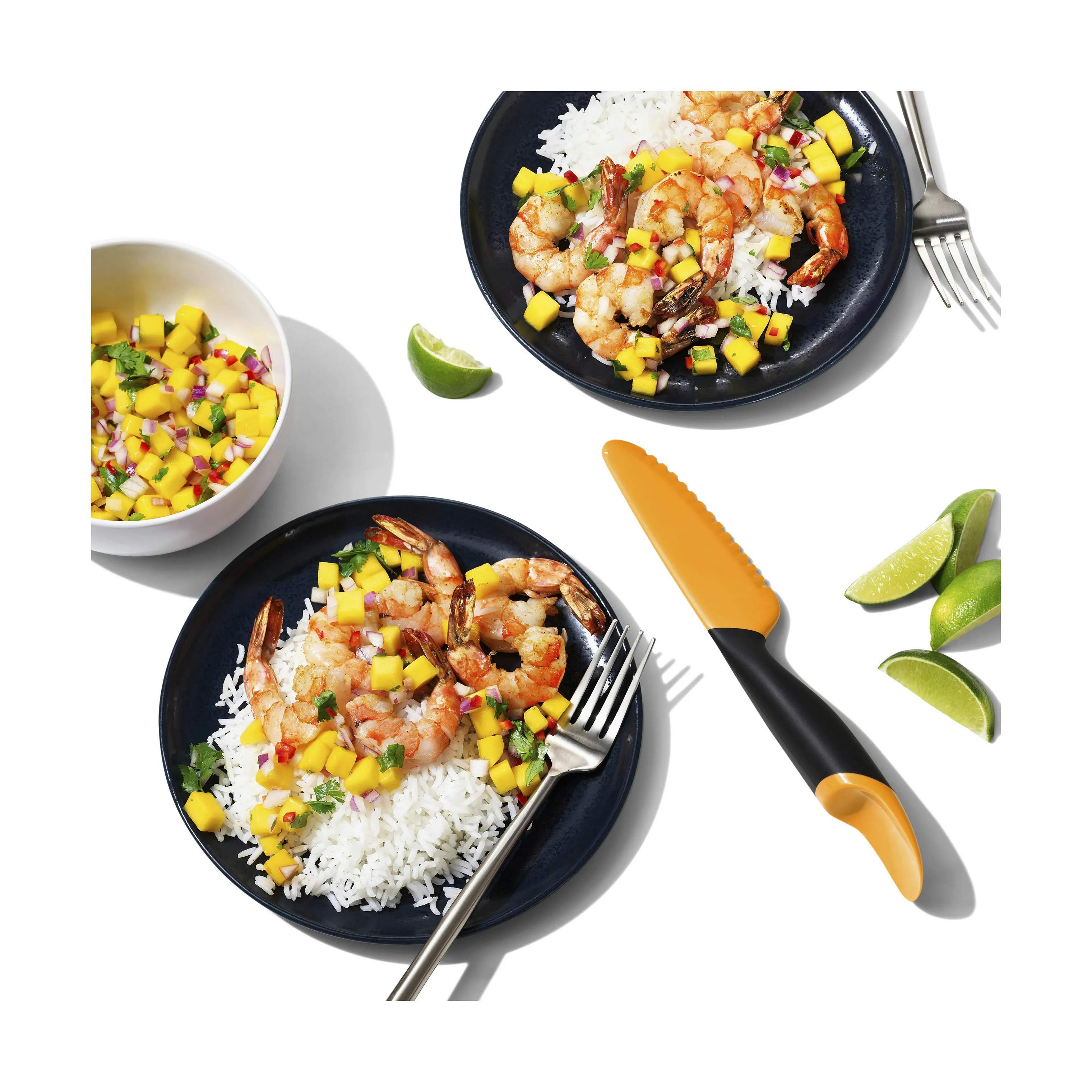 OXO Øvrigt køkkengrej Good Grips Mangokniv m. ske i Sort/orange, 4