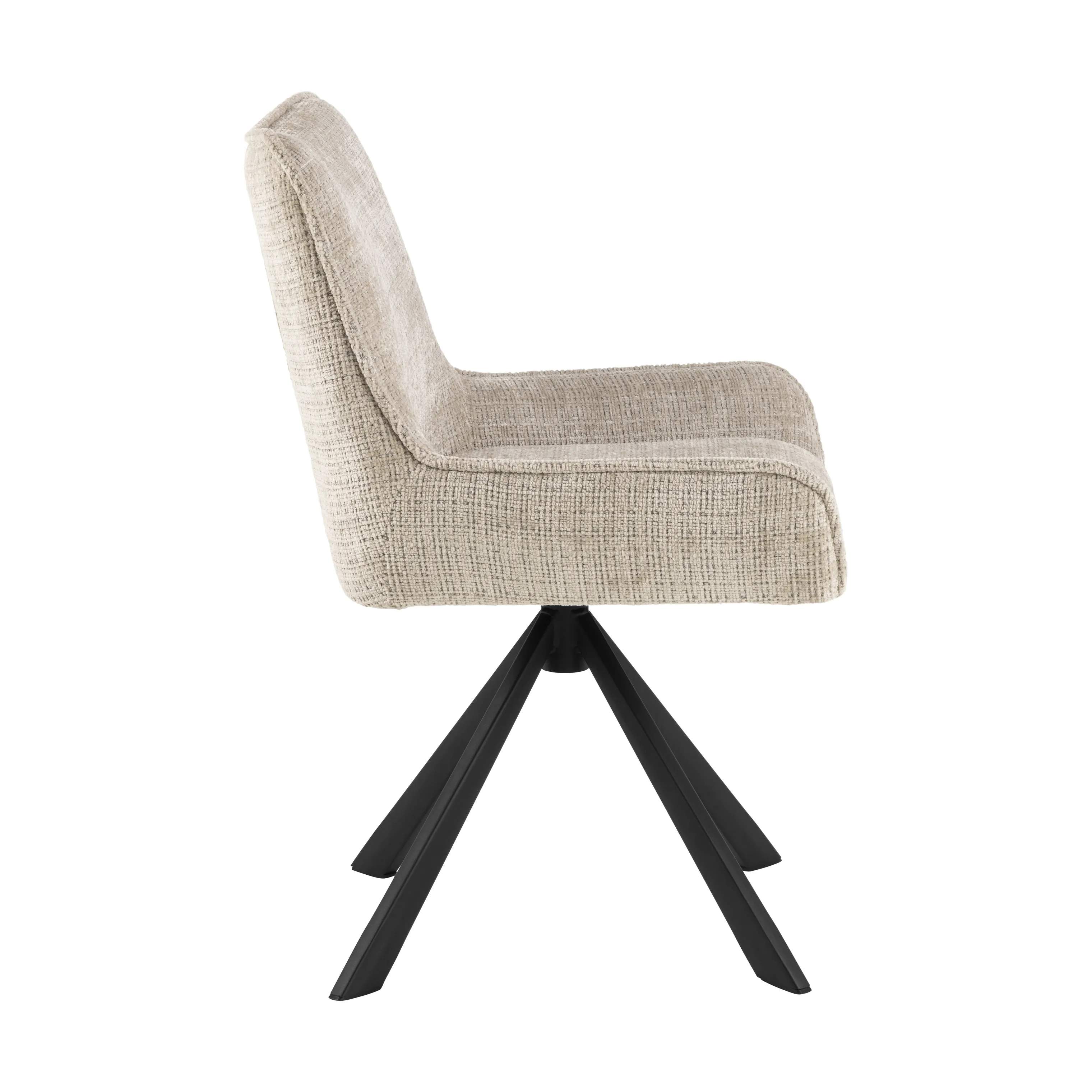 CASA Living Spisebordsstole Eddie Spisebordsstol - 2 stk i Beige, 5