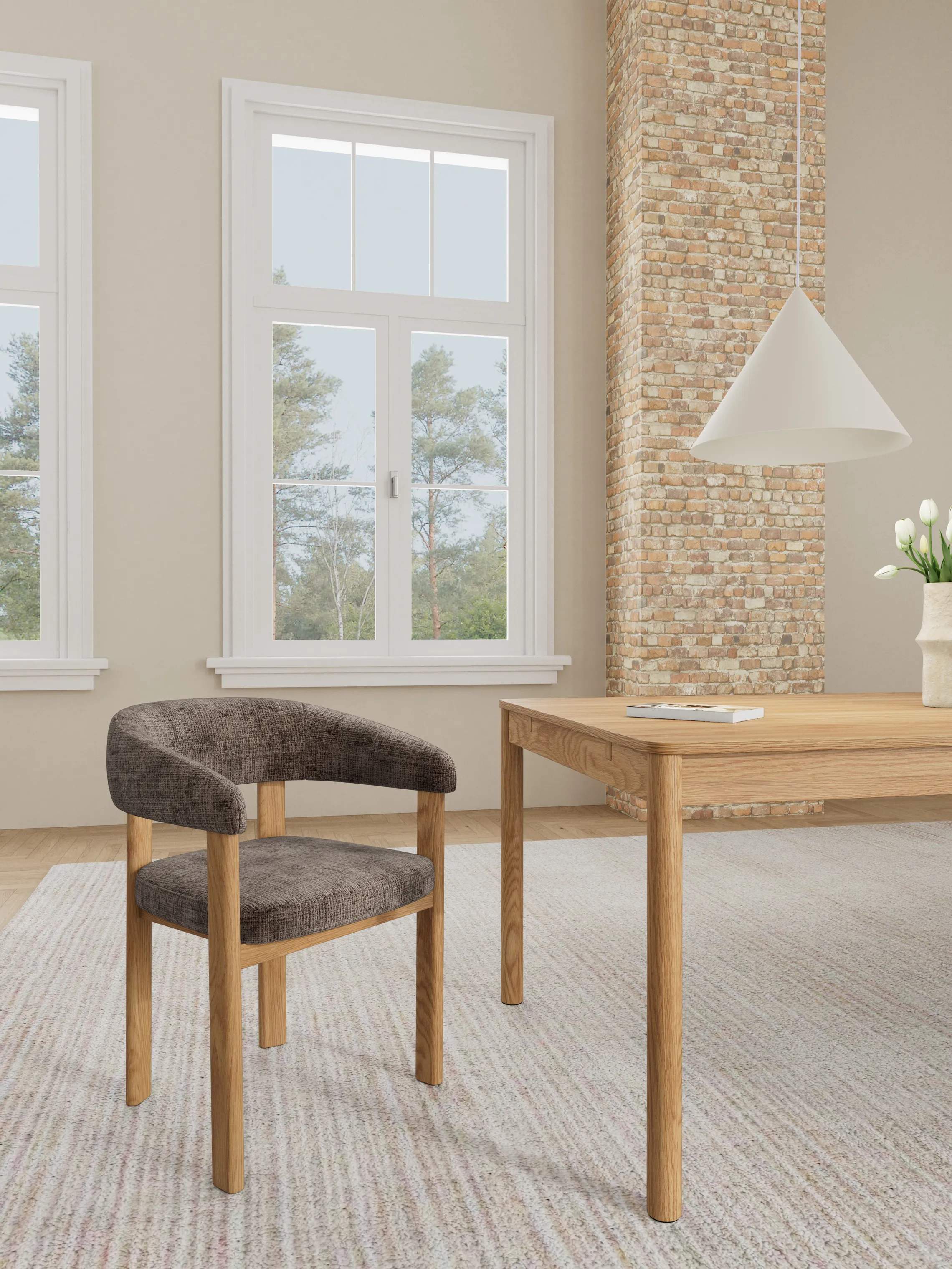 CASA Living Spisebordsstole Myles Spisebordsstol - 2 stk. i Brun, 2