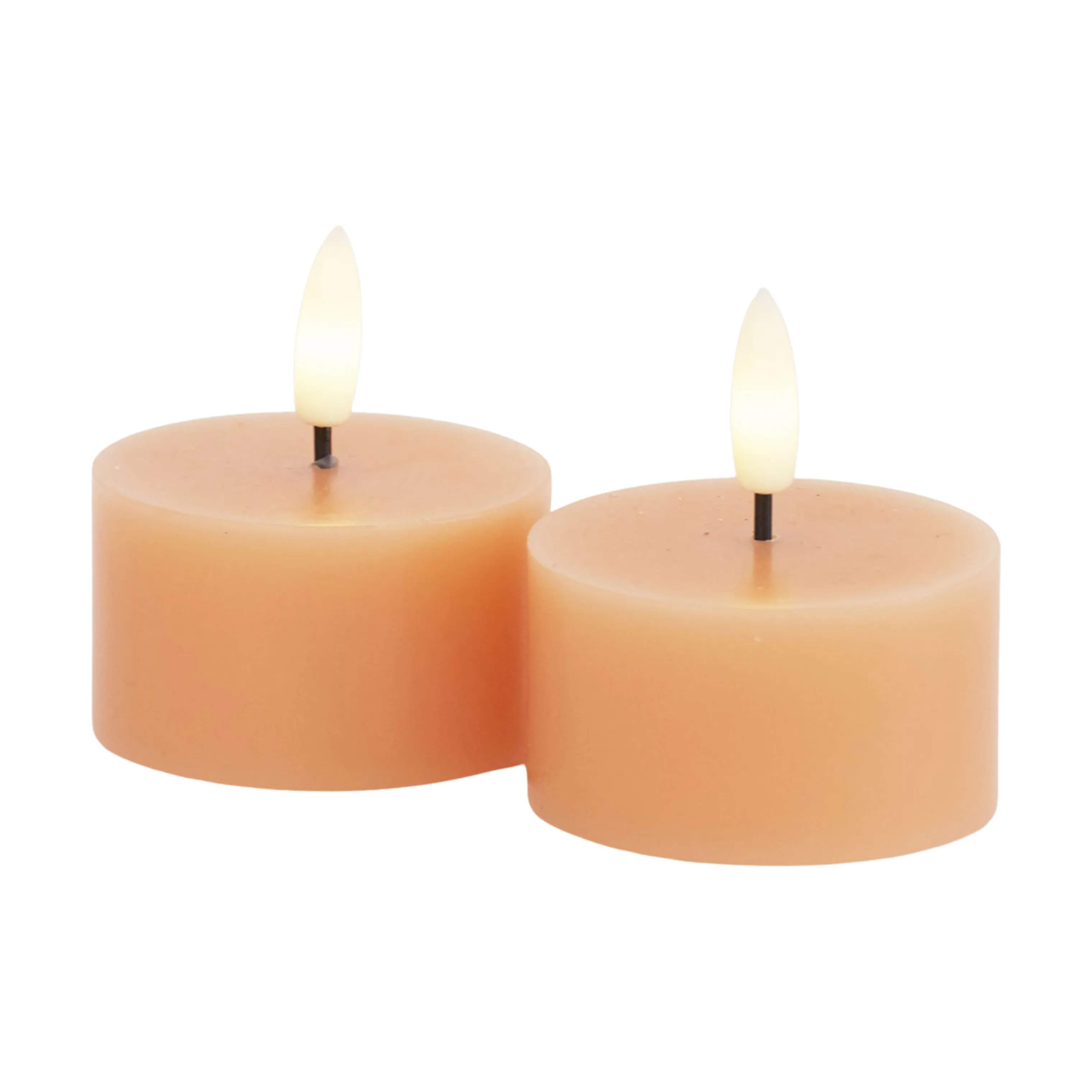 Sirius LED-lys Sille LED Fyrfadslys - 2 stk. i Peach, 3,4 cm, 1