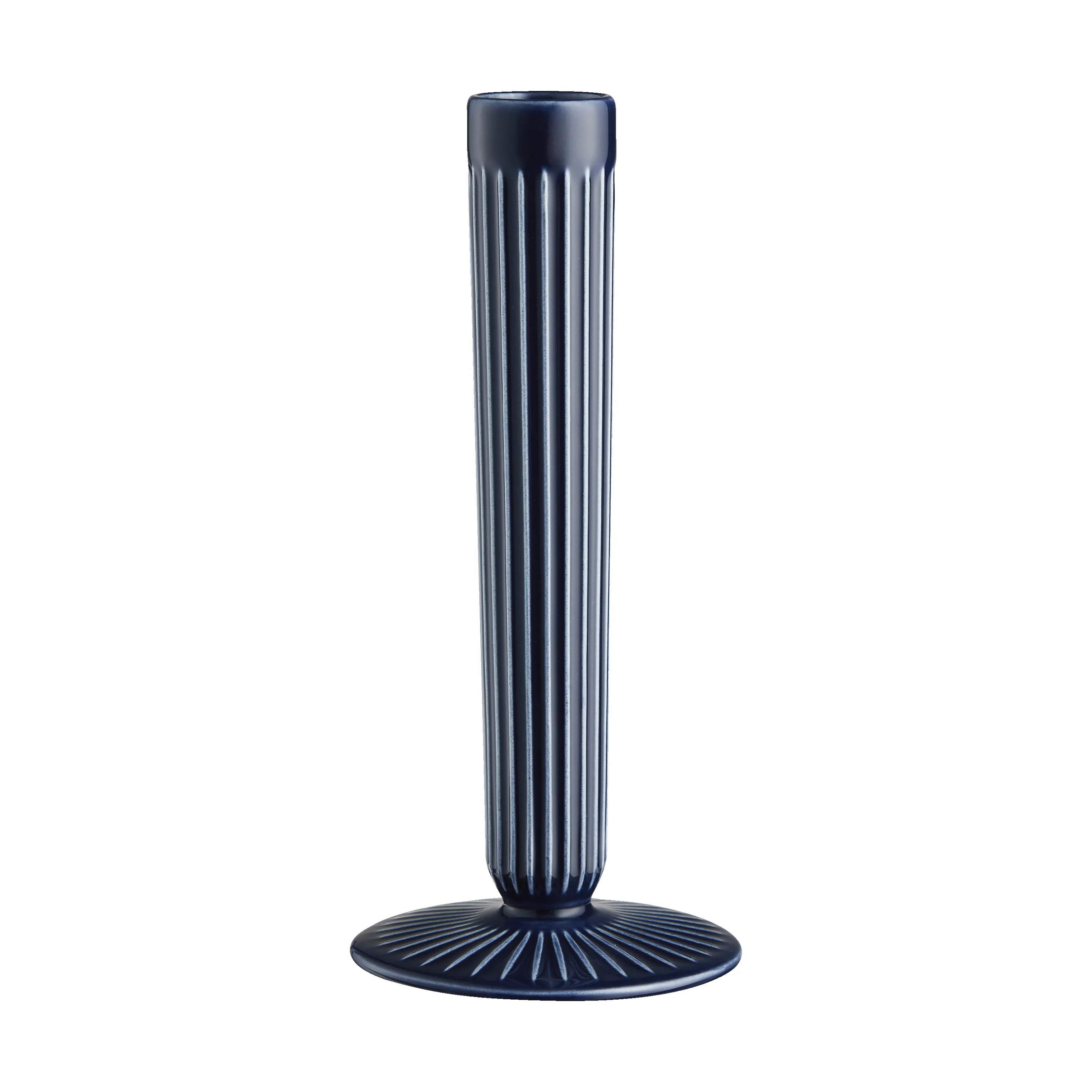 Kähler Kronelysestage Hammershøi Lysestage i Indigo, 20 cm, 1