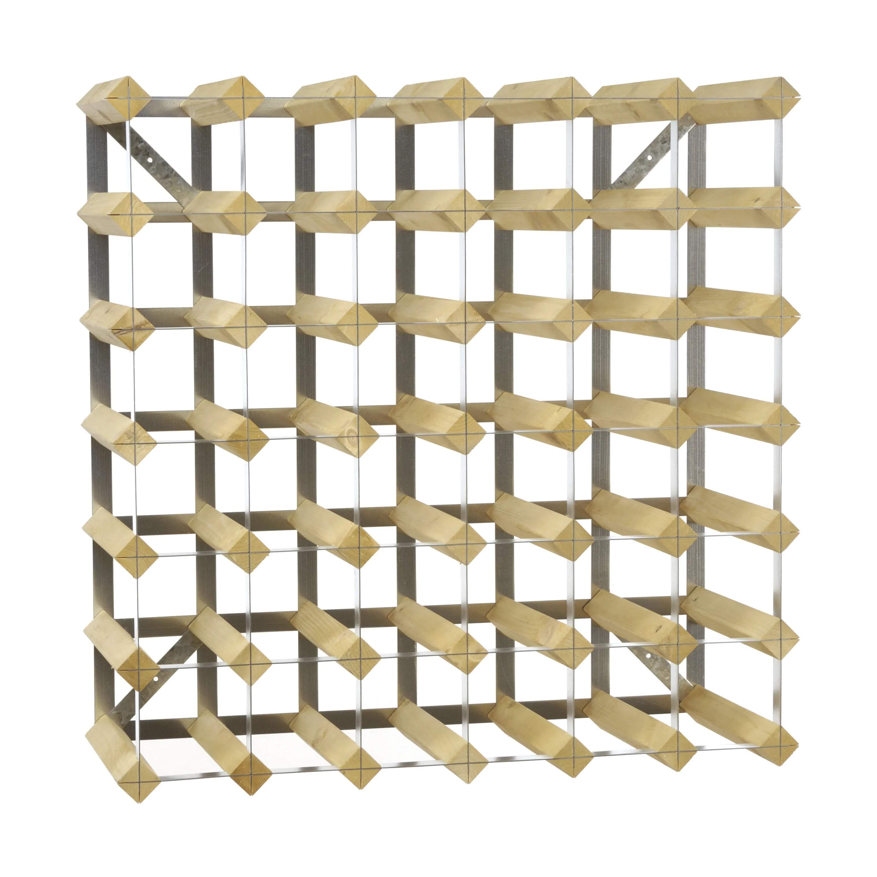 Traditional Wine Racks Vinreoler Vinreol i Lys eg, 42 flasker, 1