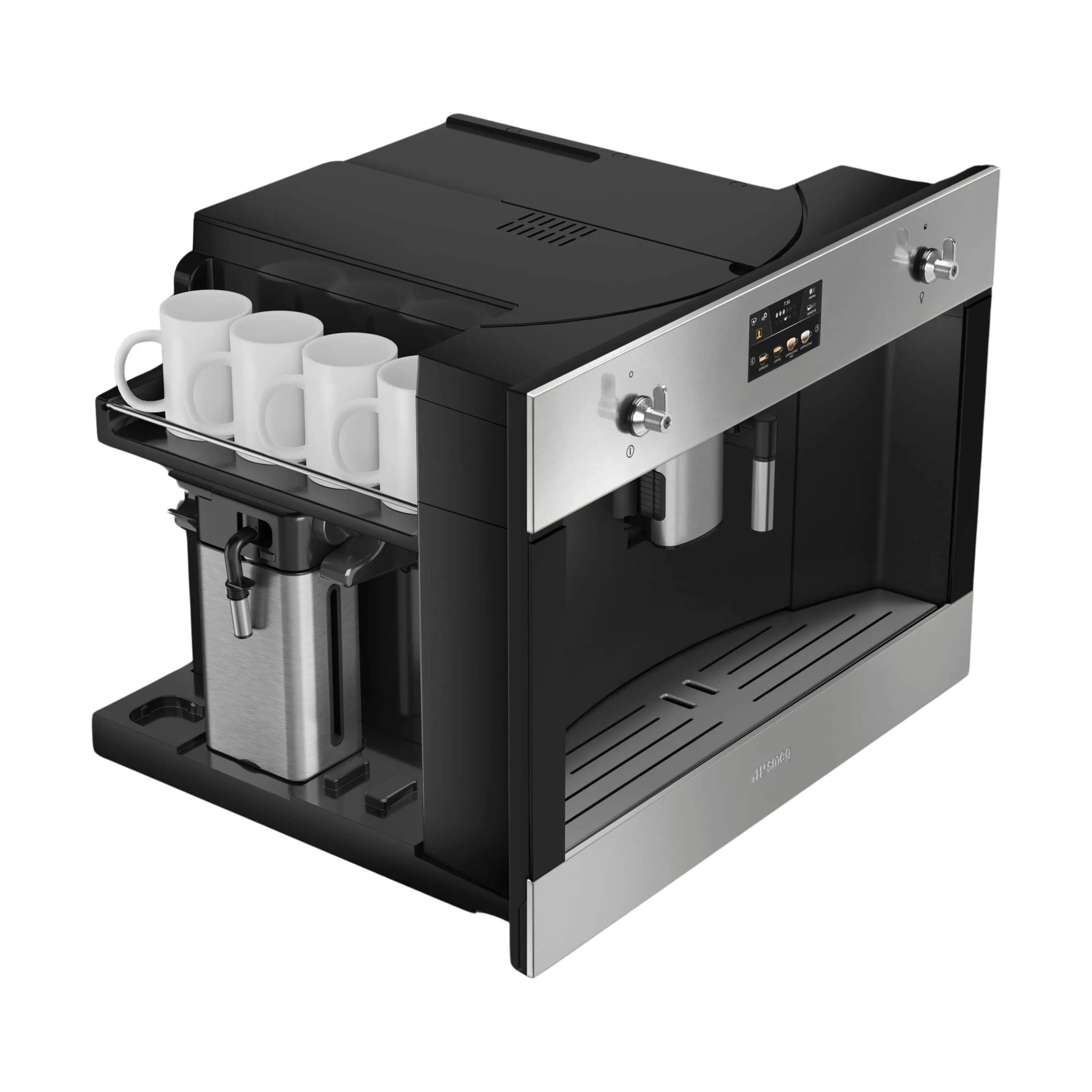 Smeg Espressomaskiner Classic Kaffemaskine i Sølv/sort, 3
