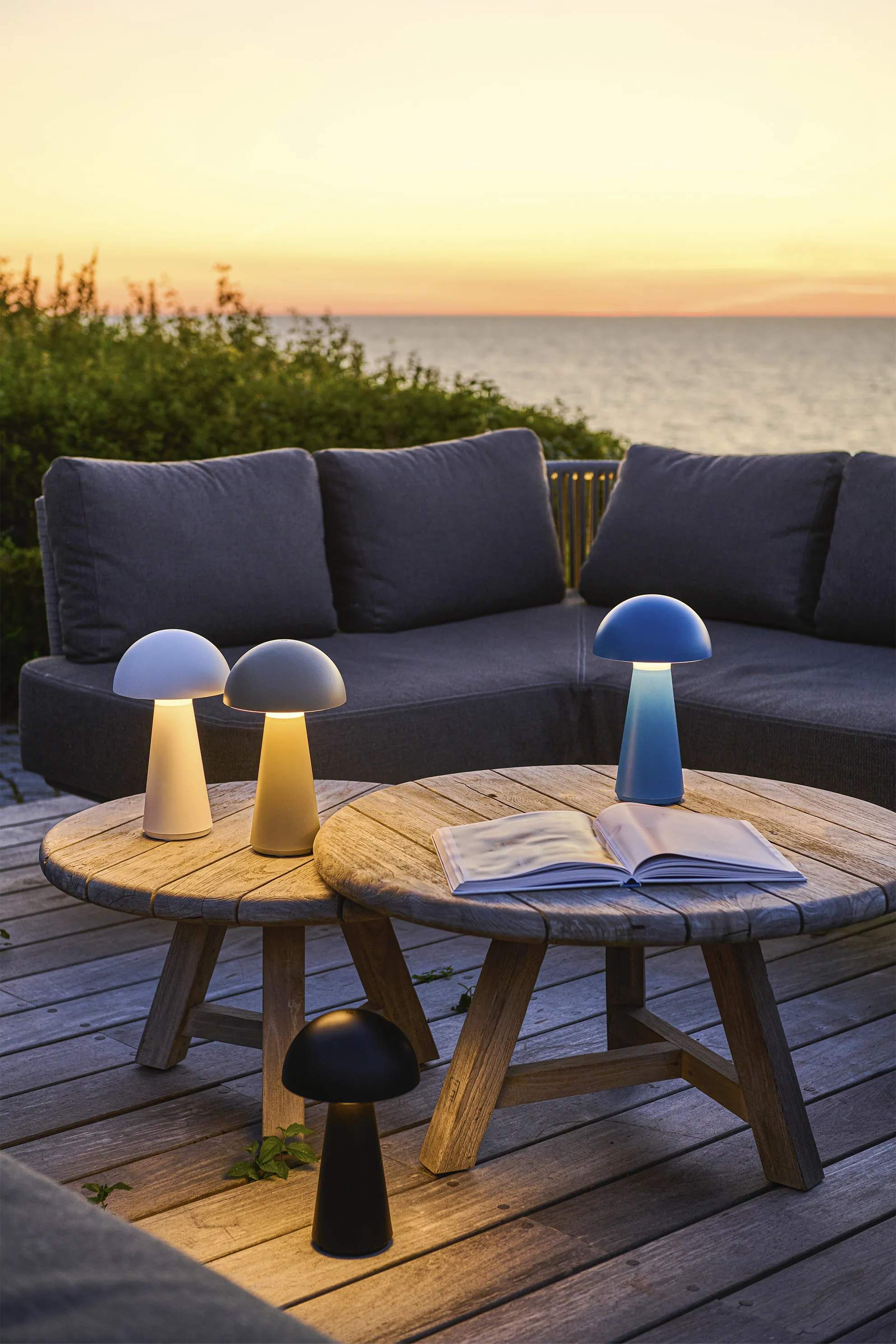 Sirius Bordlamper Sam Genopladelig Bordlampe i Grå, 2
