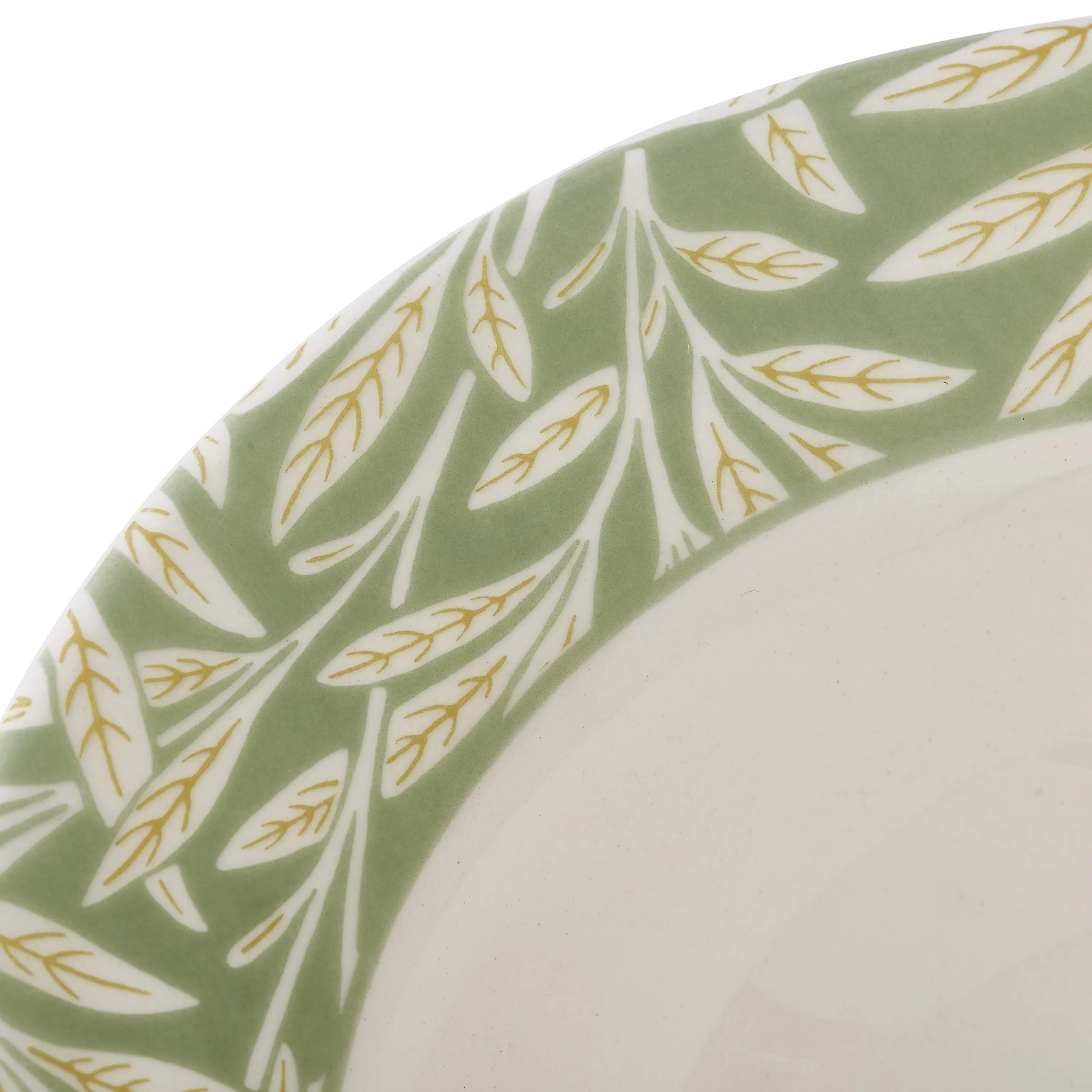 Spode Dybe tallerkener Morris & Co Skål i Grøn/hvid/orange, 2