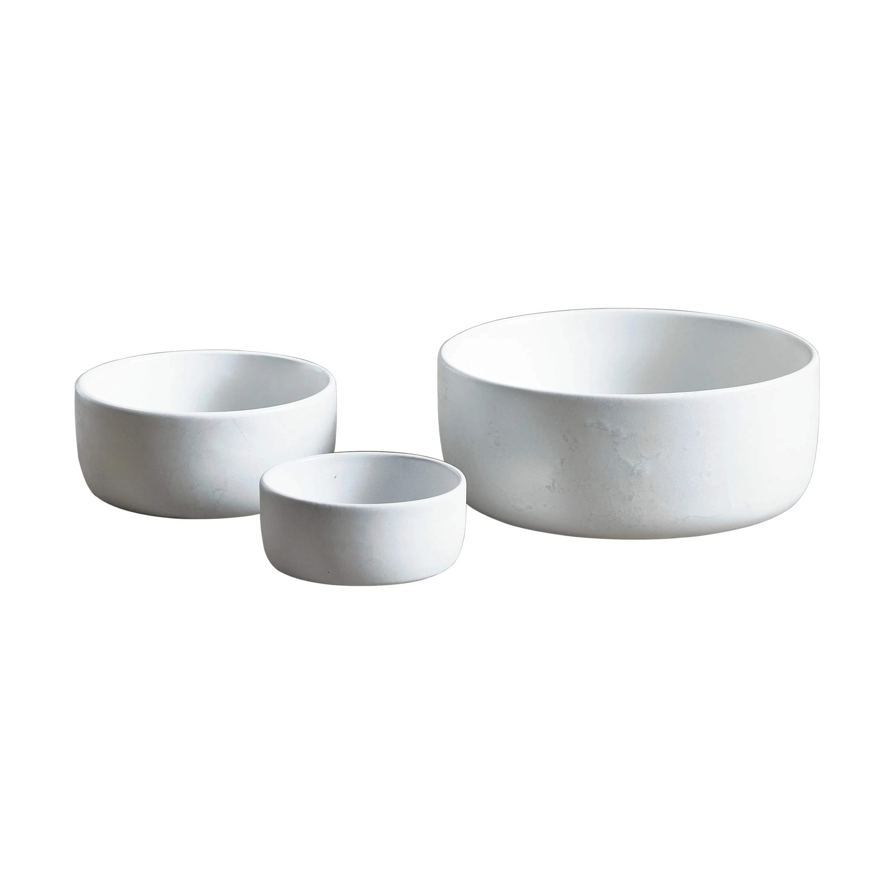 aida raw Skålsæt - 3 dele, arctic white, large