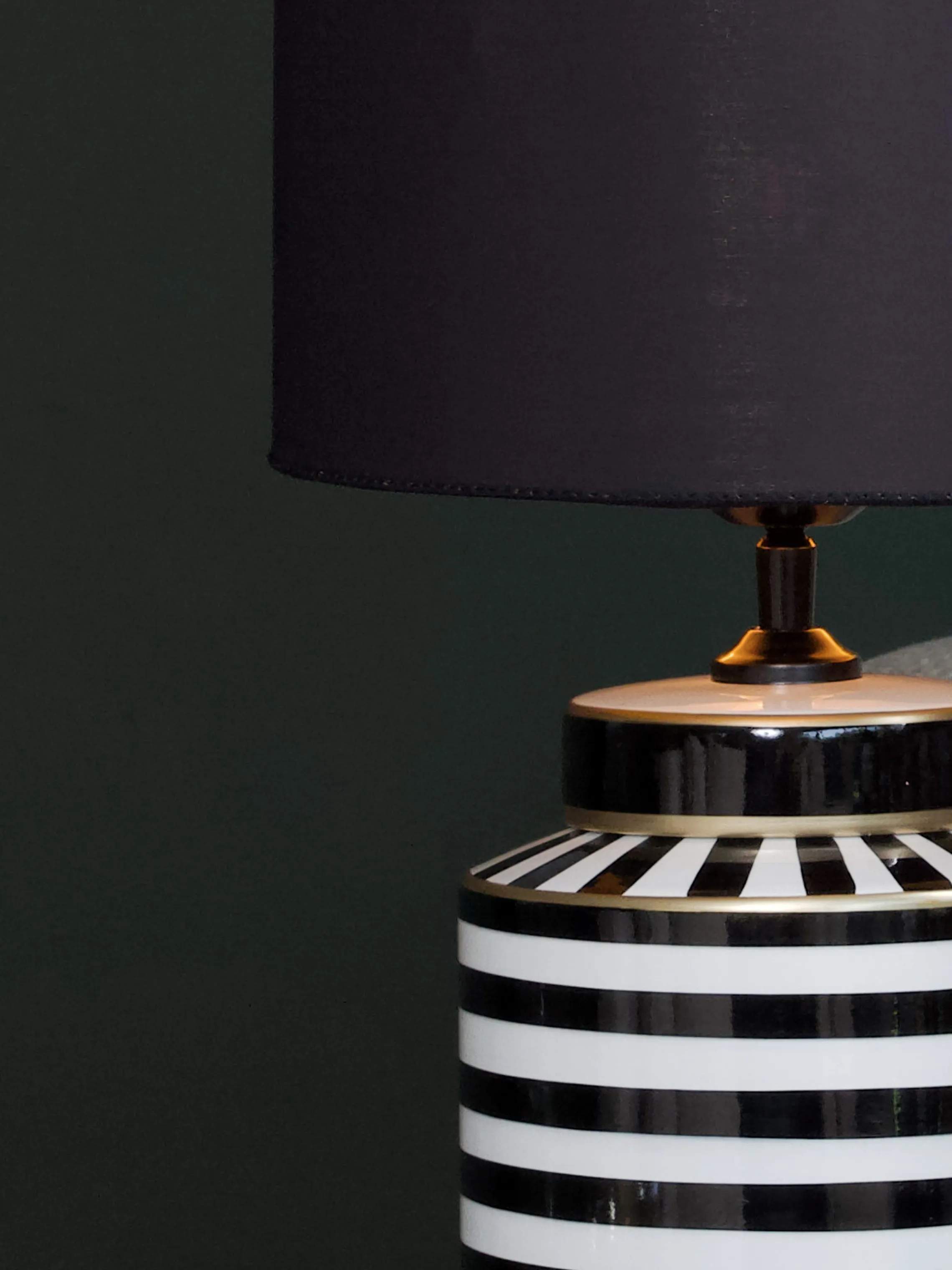 PR Home Bordlamper Gatsby Bordlampe i Svart/Vit, 3