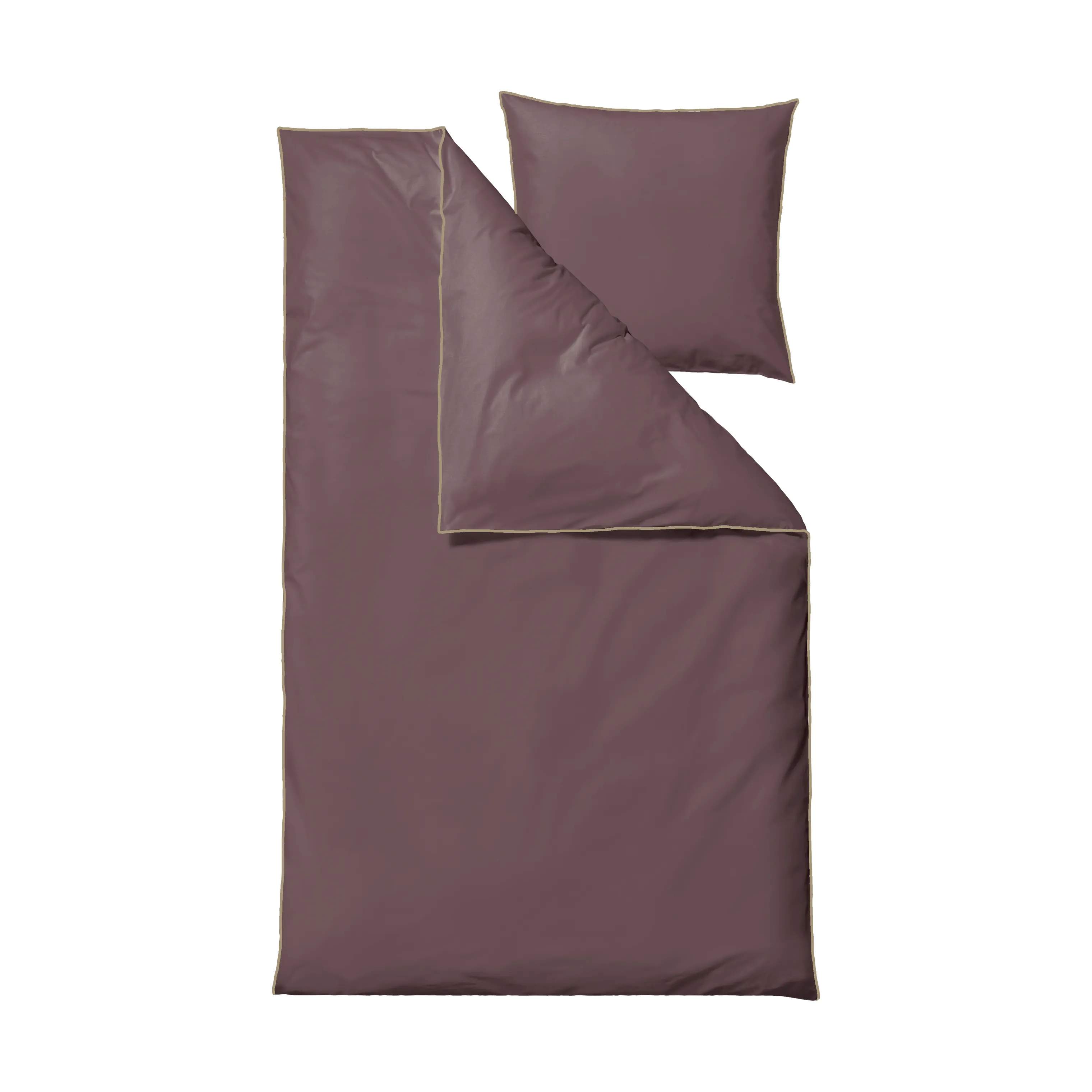 Södahl Sengetøj Edge Sengetøj i Rosewood, B140 x L200 cm, 1