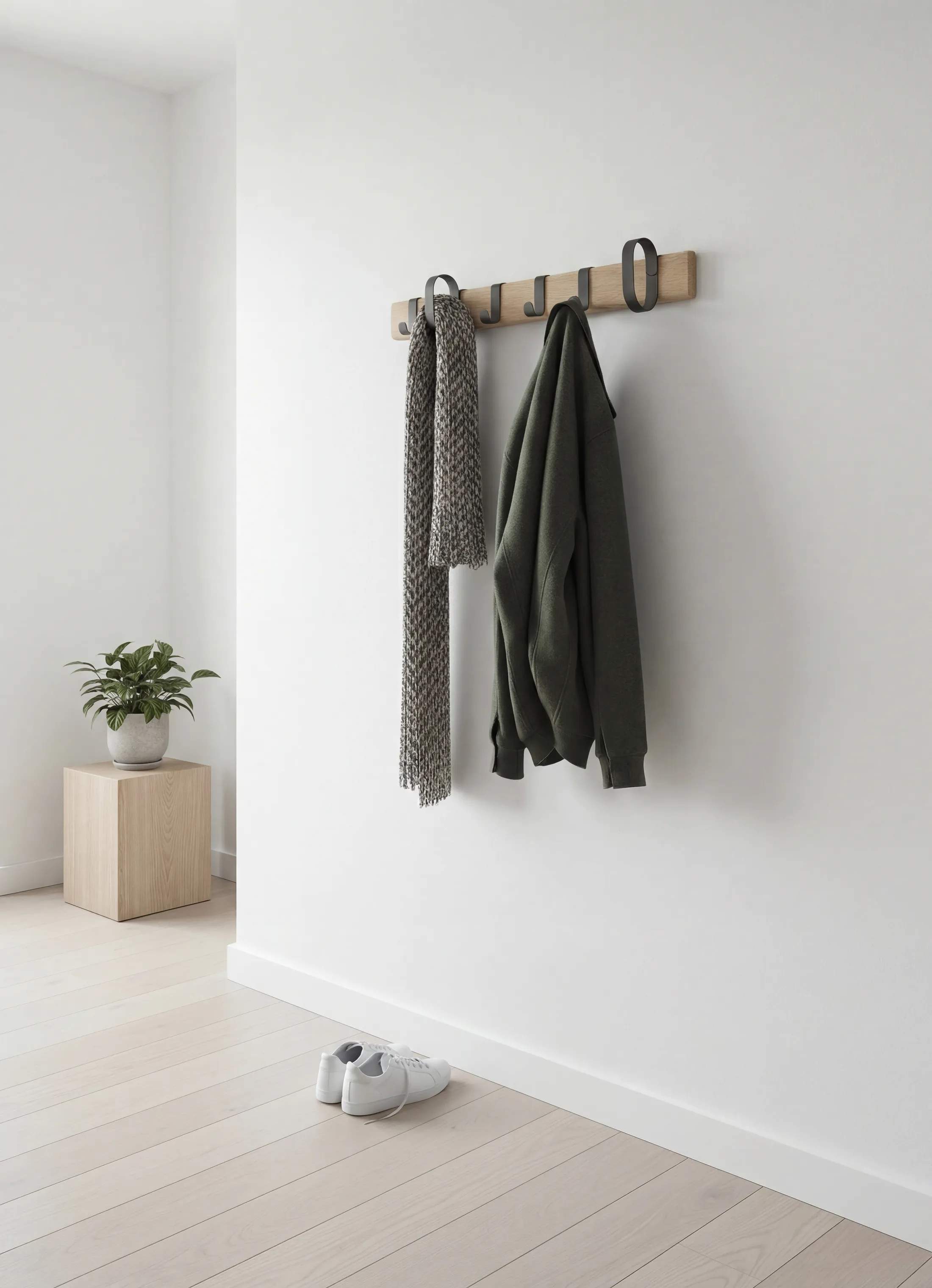 Novoform Knagerækker Fluke Knagerække i Natural oak, 75 cm, 2