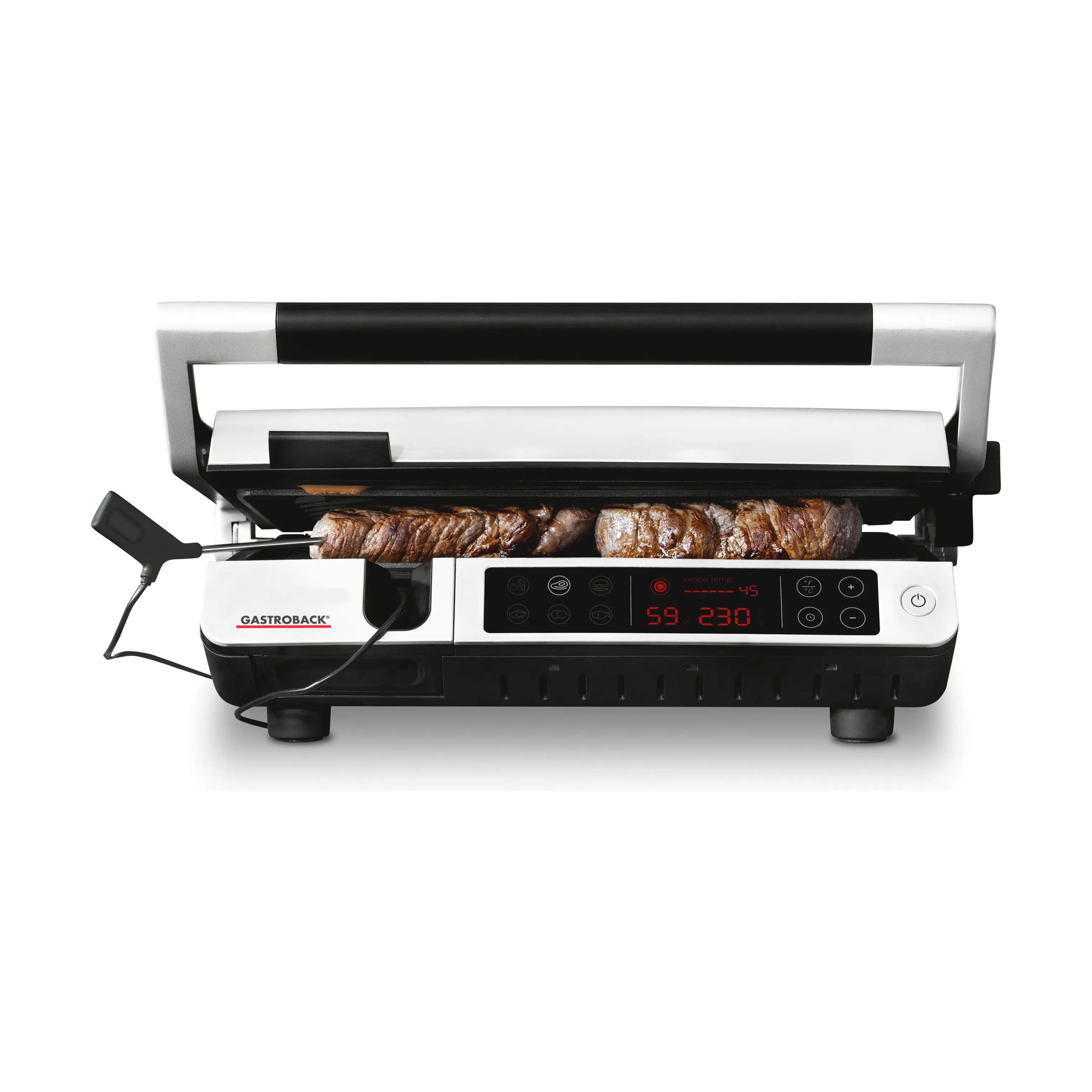 GASTROBACK Elgrill BBQ Advanced Elektrisk Grill i sort/stål, 1