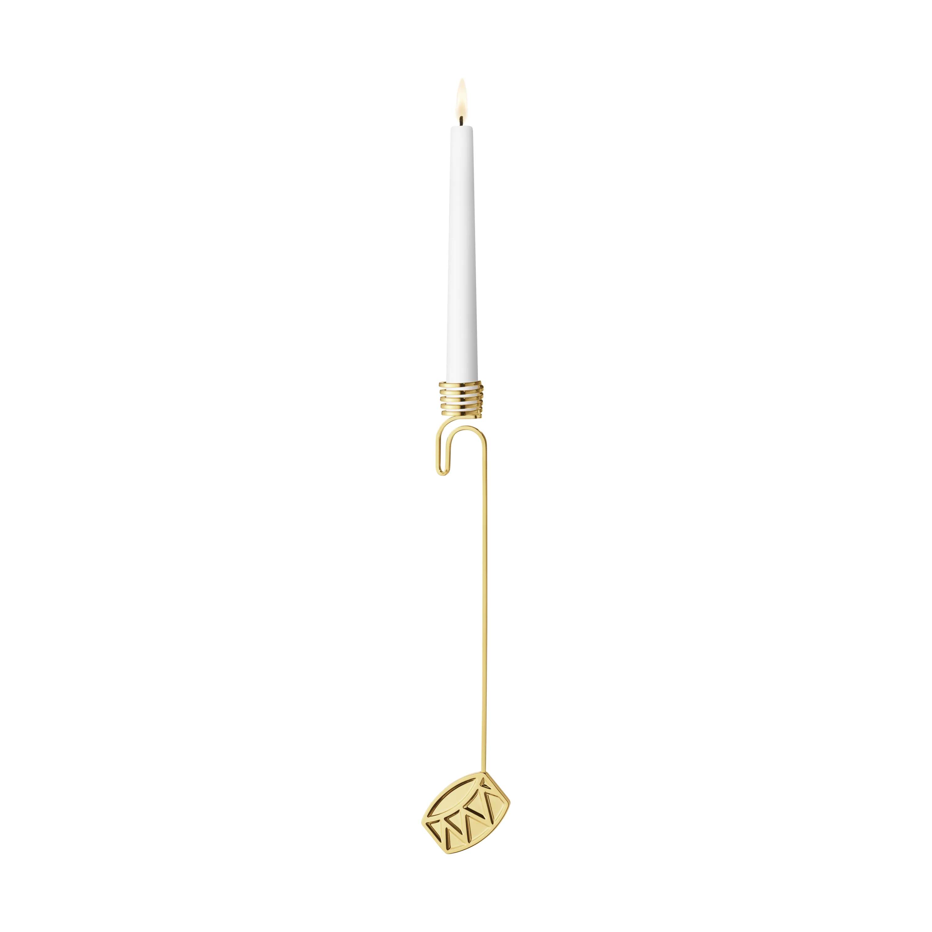 Georg Jensen Lysholdere og juletræslys Christmas Collectibles CC 2026 Lyseholder - Tromme i Guld, 2