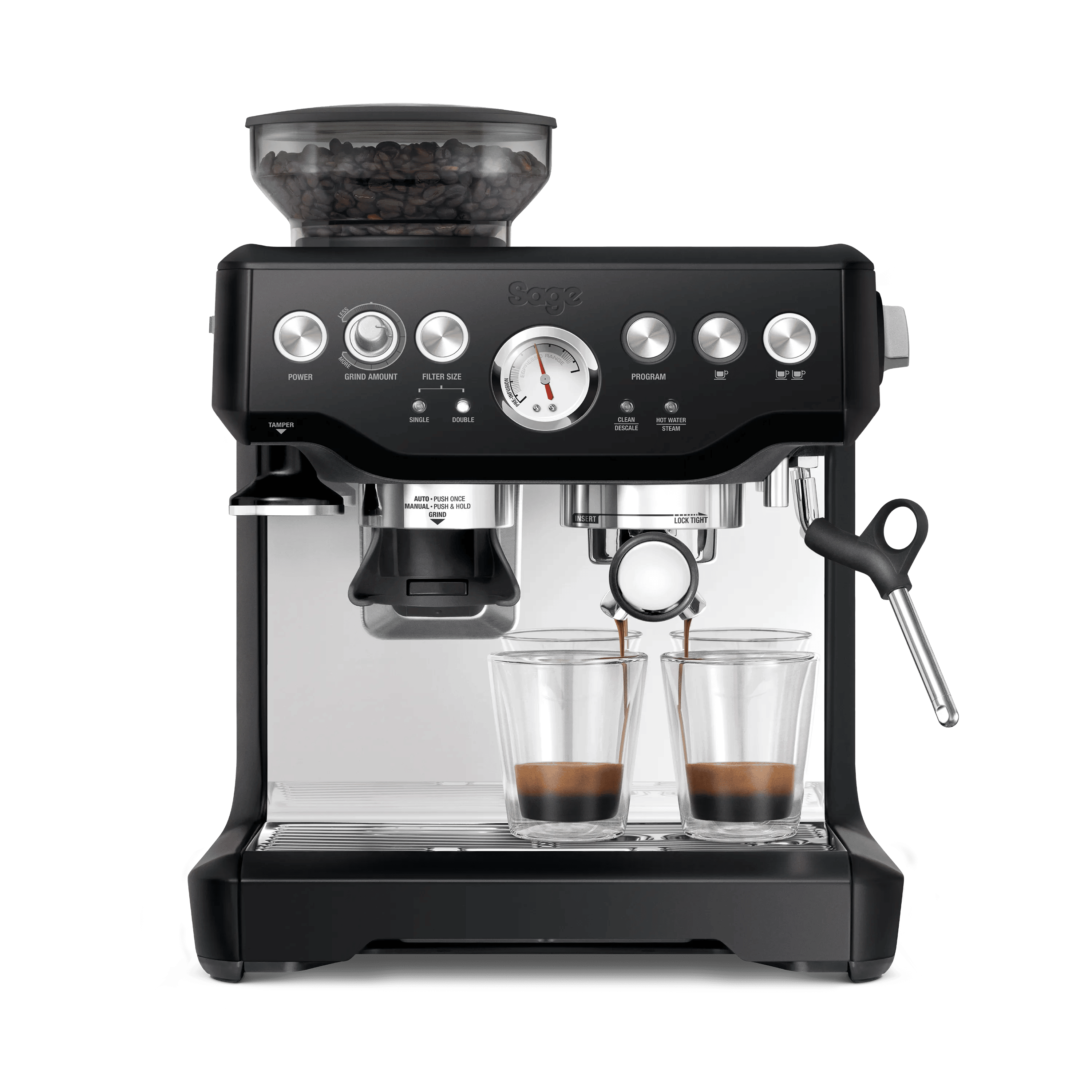 Sage Espressomaskiner The Barista Express Espressomaskine i Black truffle, 3