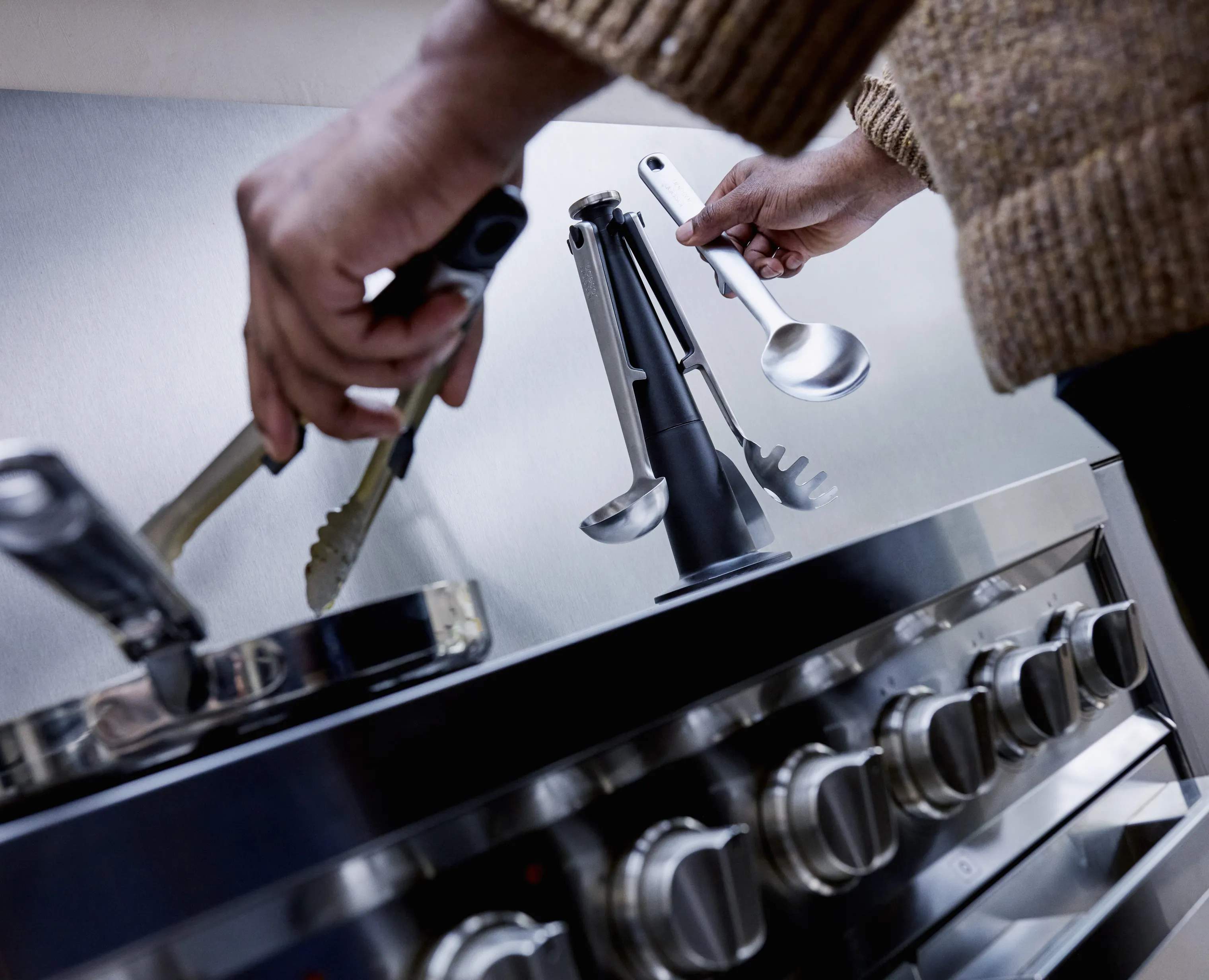 Joseph Joseph Grydeskesæt Elevate Redskabskarrusel - 5 dele i Silver, 5