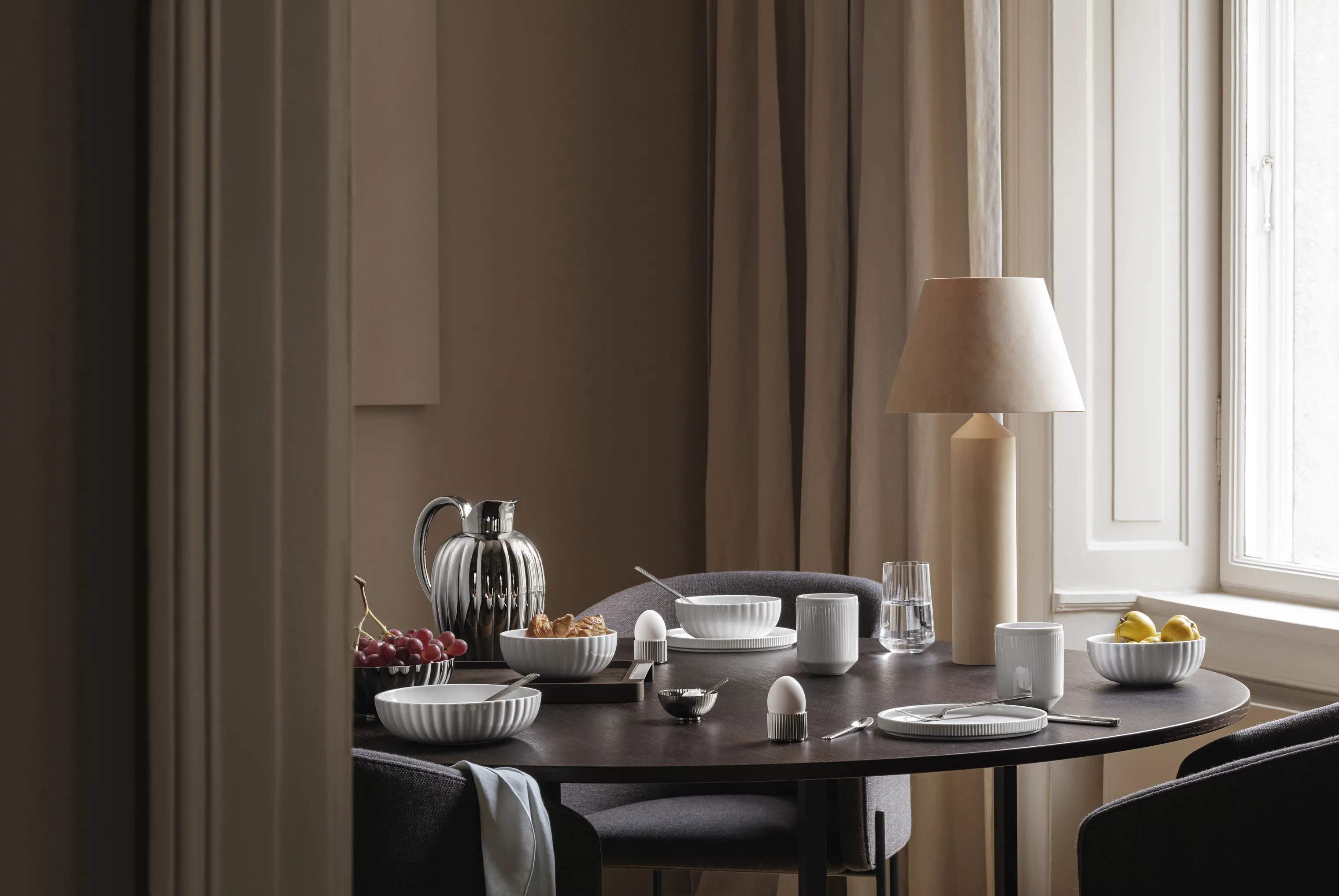 Georg Jensen Krus og kopper uden hank Bernadotte Termokop - 2 stk. i Hvid, 26 cl, 2