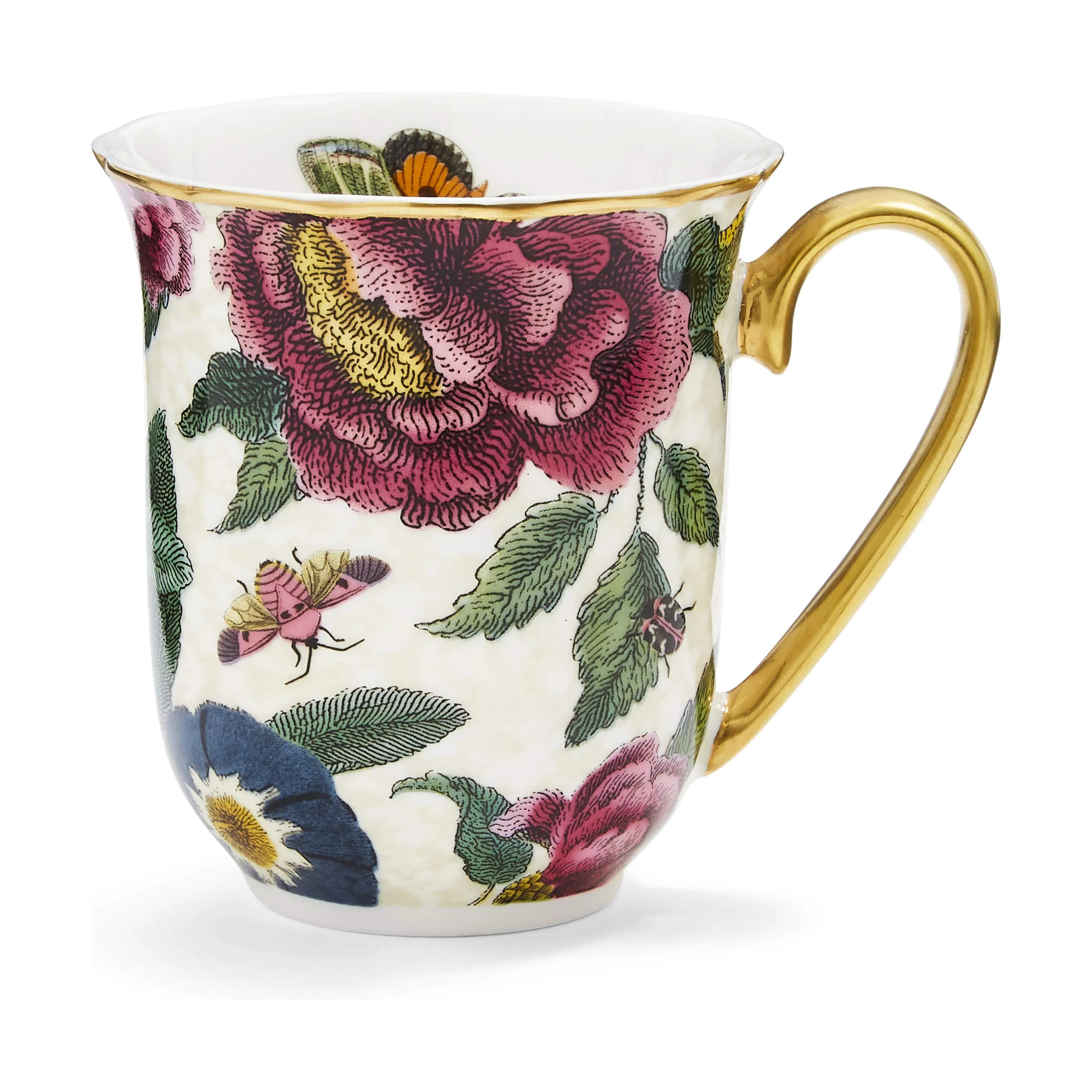 Spode Krus og kopper med hank Creatures Of Curiosity Krus i Creme/Lyserød/guld, 1