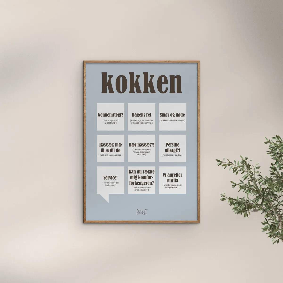 Poster&Frame Plakater Plakat - Kokken i B21 x L29,7 cm, 2