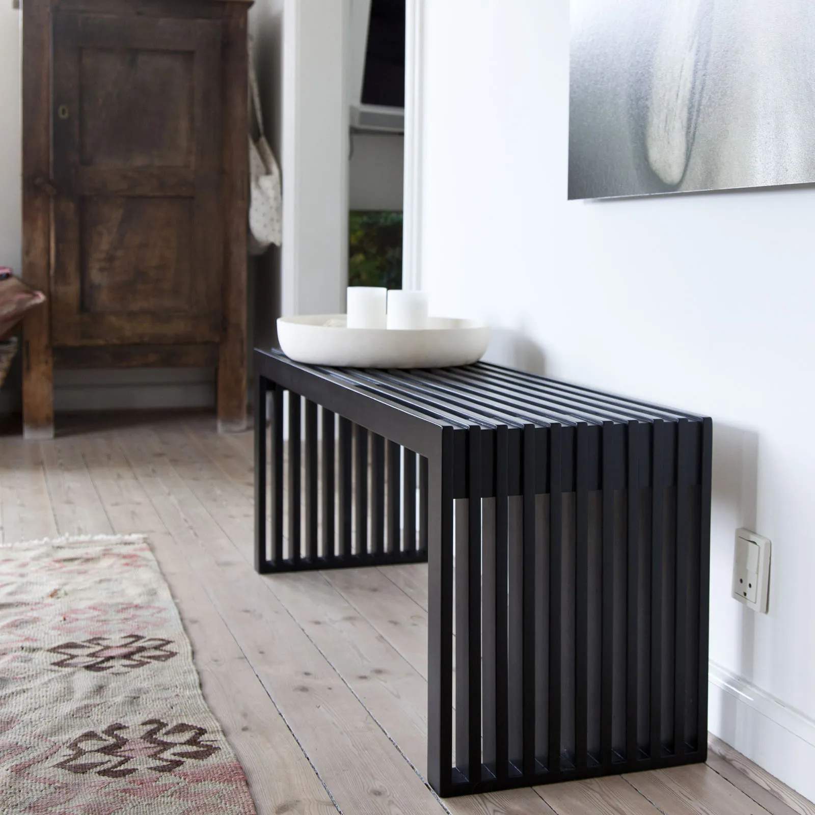 cinas Bænke Rib Bænk i Sort, 2