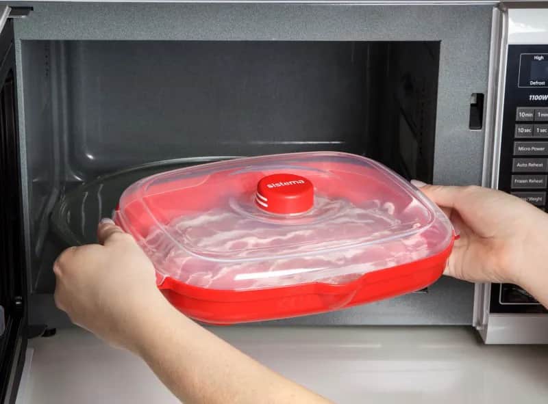 Sistema Øvrigt køkkengrej Microwave Baconmaker i Rød, 3