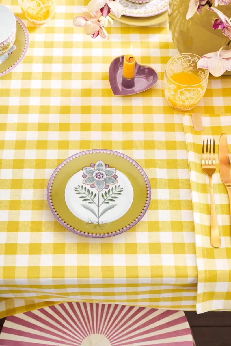 PIP Studio Middagstallerkener Lily & Lotus Tallerken i Yellow 1, 2