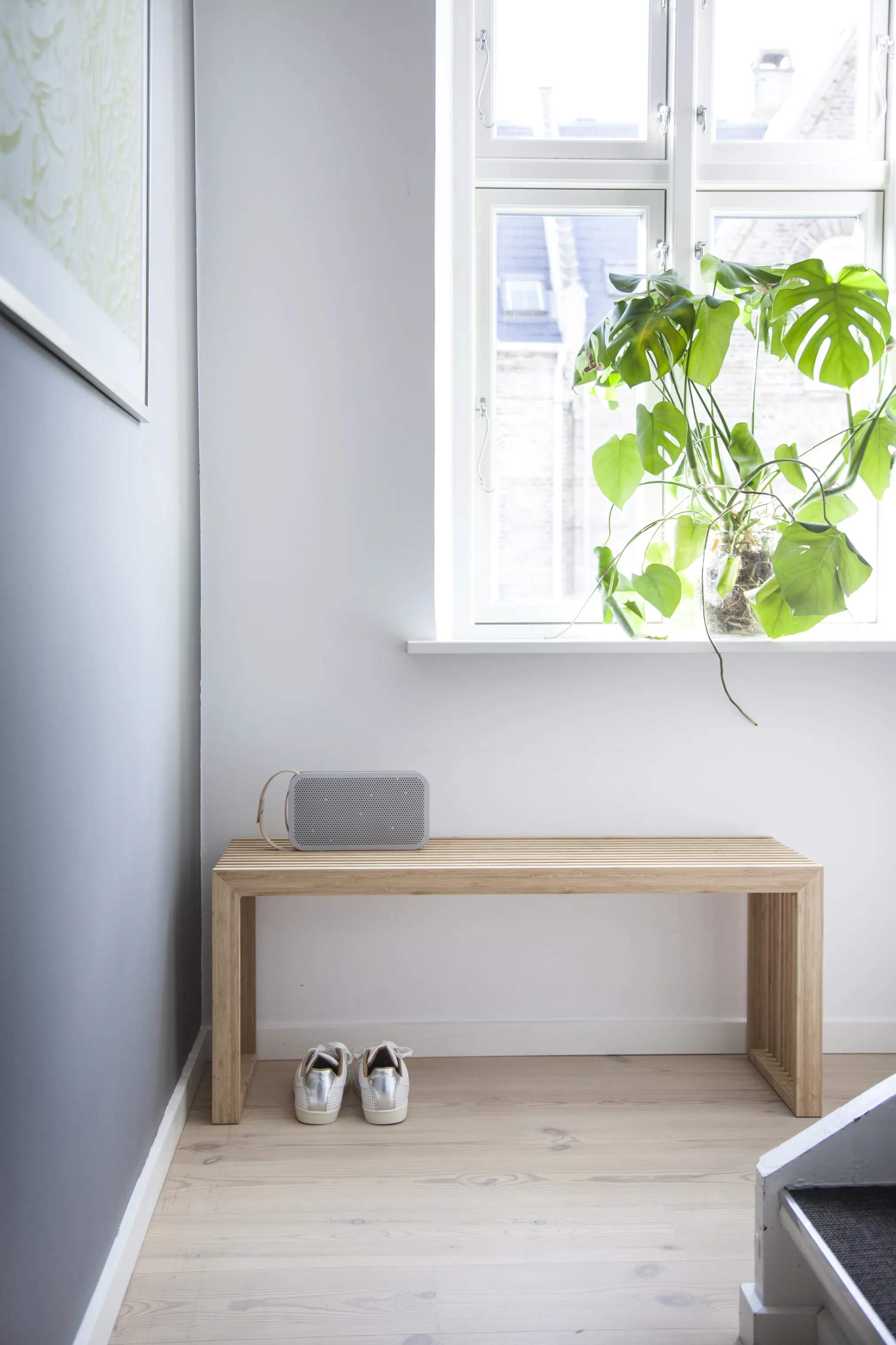 cinas Bænke Rib Bænk i Bambus, 6