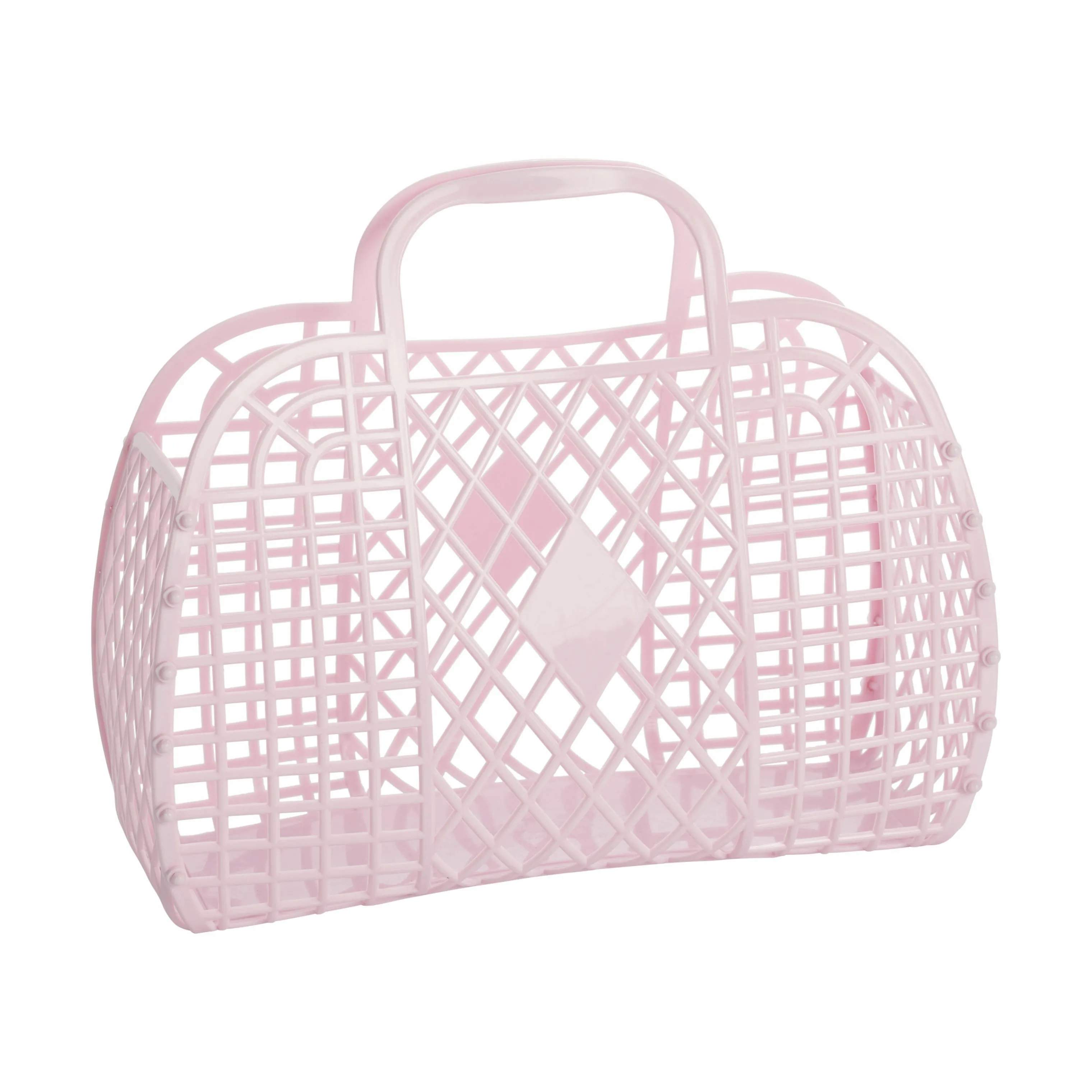 Retro Basket, lyserød, large