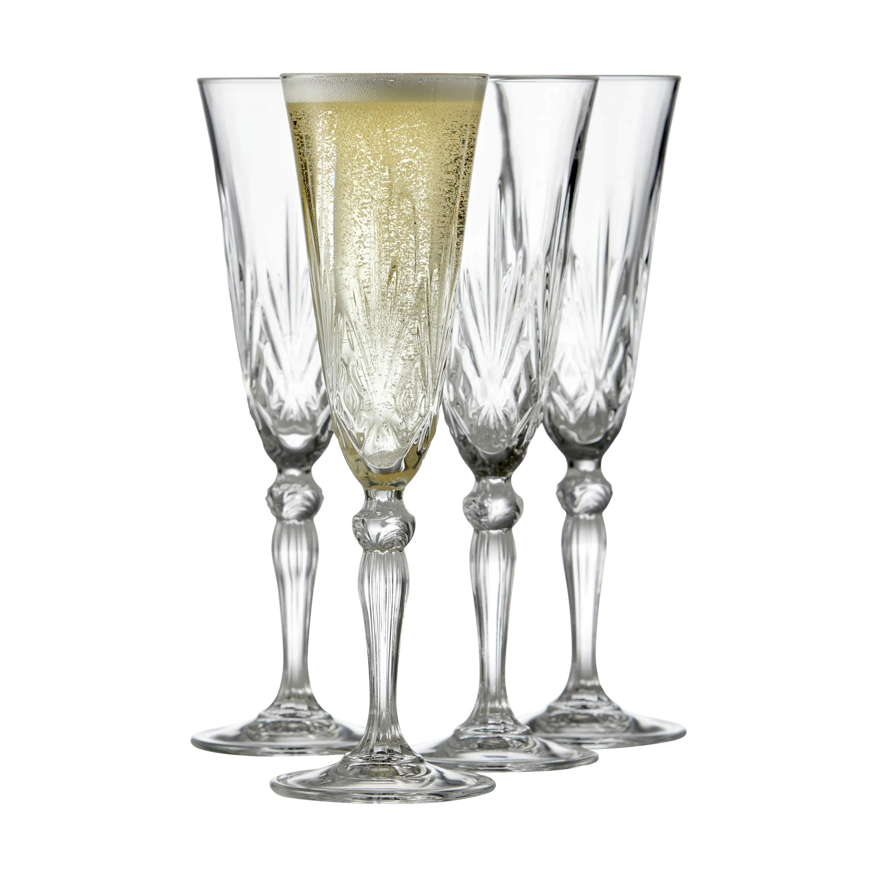 Lyngby Glas champagneglas Melodia Champagneglas - 4 stk.