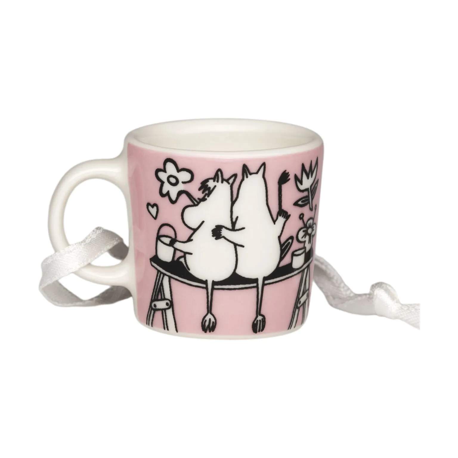 Moomin Arabia Krus og kopper med hank Love Kærlighed Mini Krus i Lyserød, 4