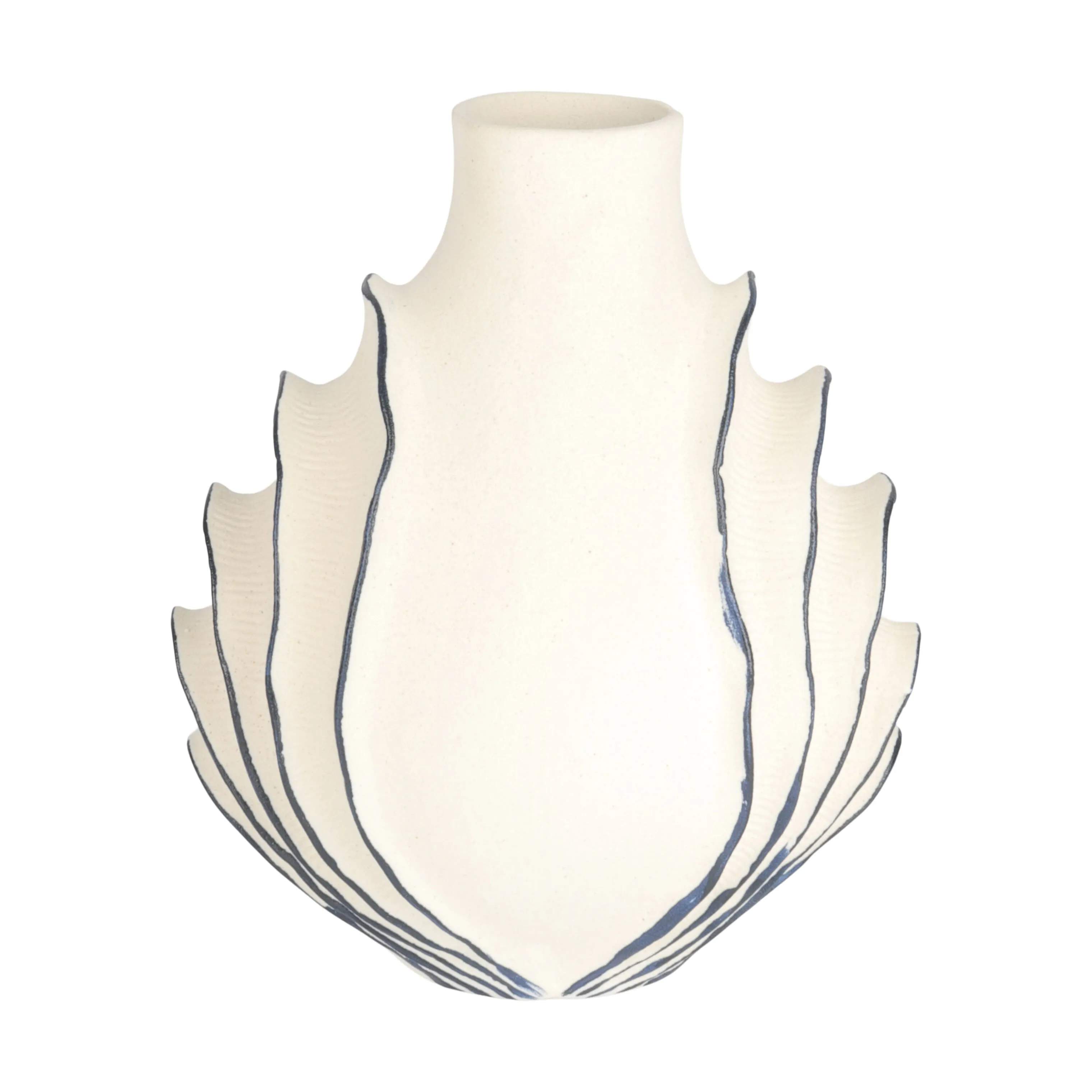 CASA Living Vaser Vase i Hvid/mørkeblå, 1