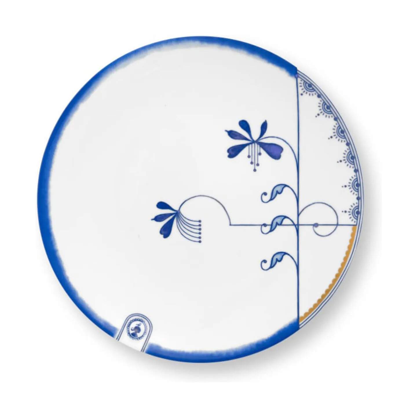 PIP Studio Middagstallerkener Blue Bird Tallerken i 20 cm, 1