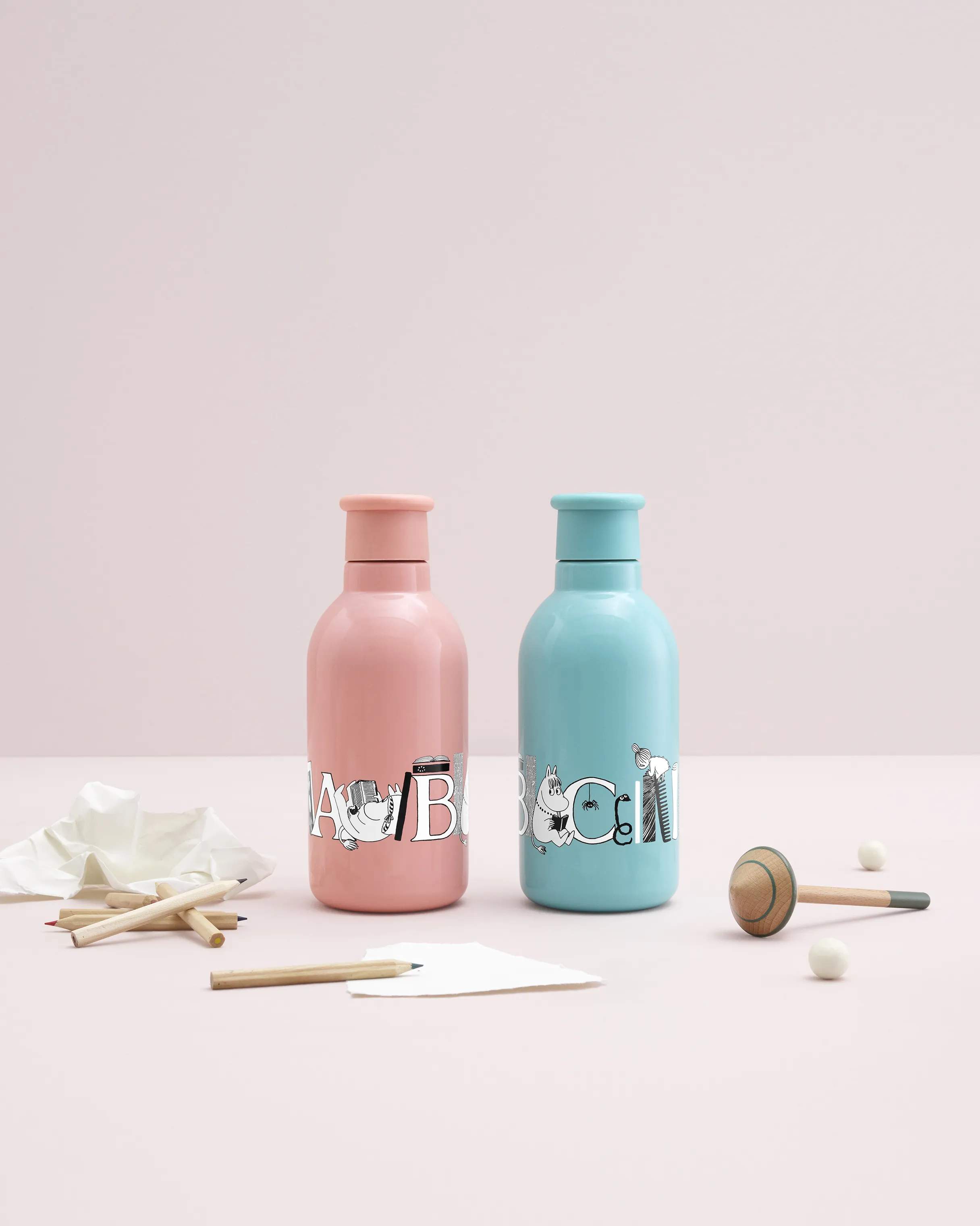 Rig-Tig Termoflasker Drink It Termoflaske - Moomin ABC i salmon, 2