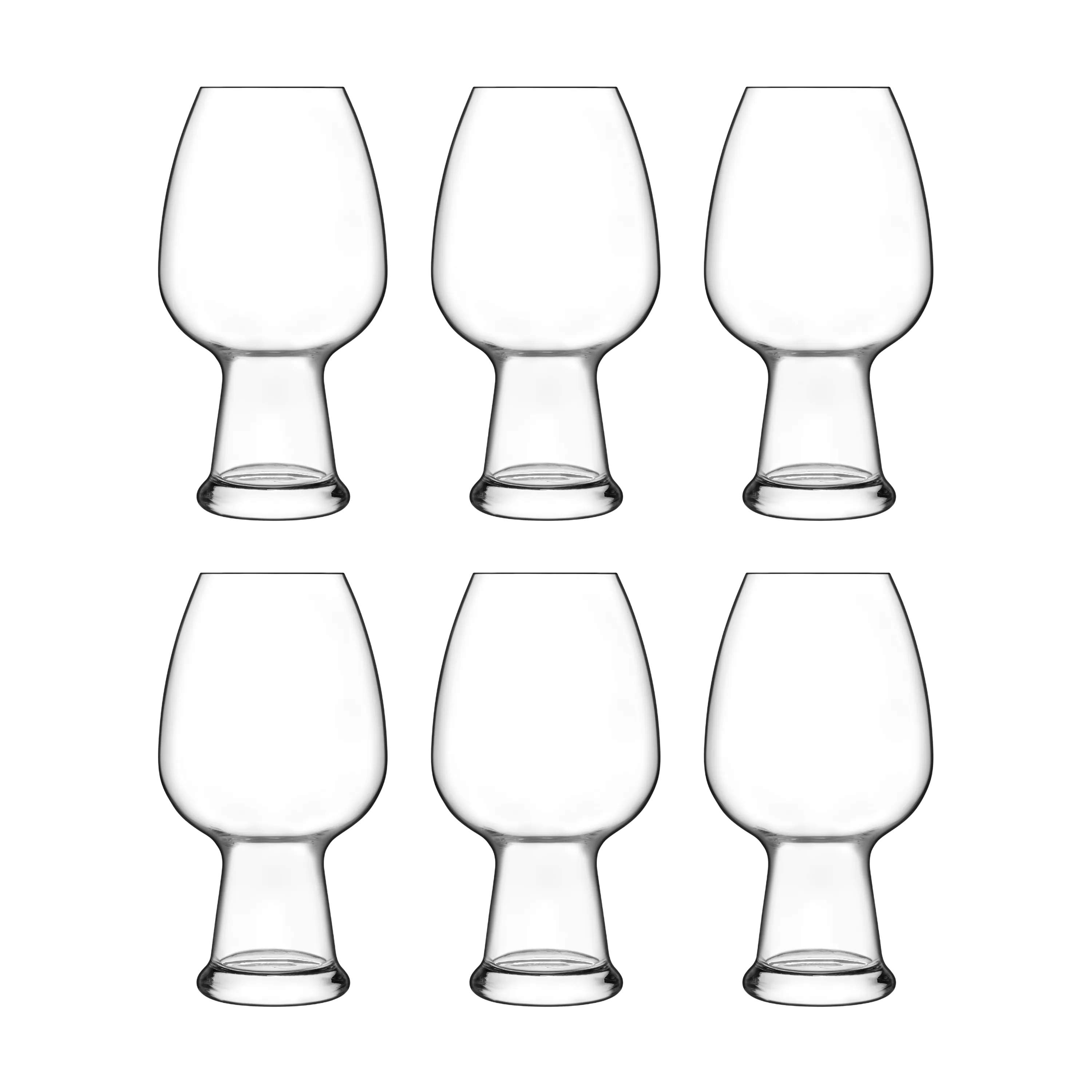 Luigi Bormioli Ølglas Birrateque Ølglas til Hvede - 6 stk. i klar, 1