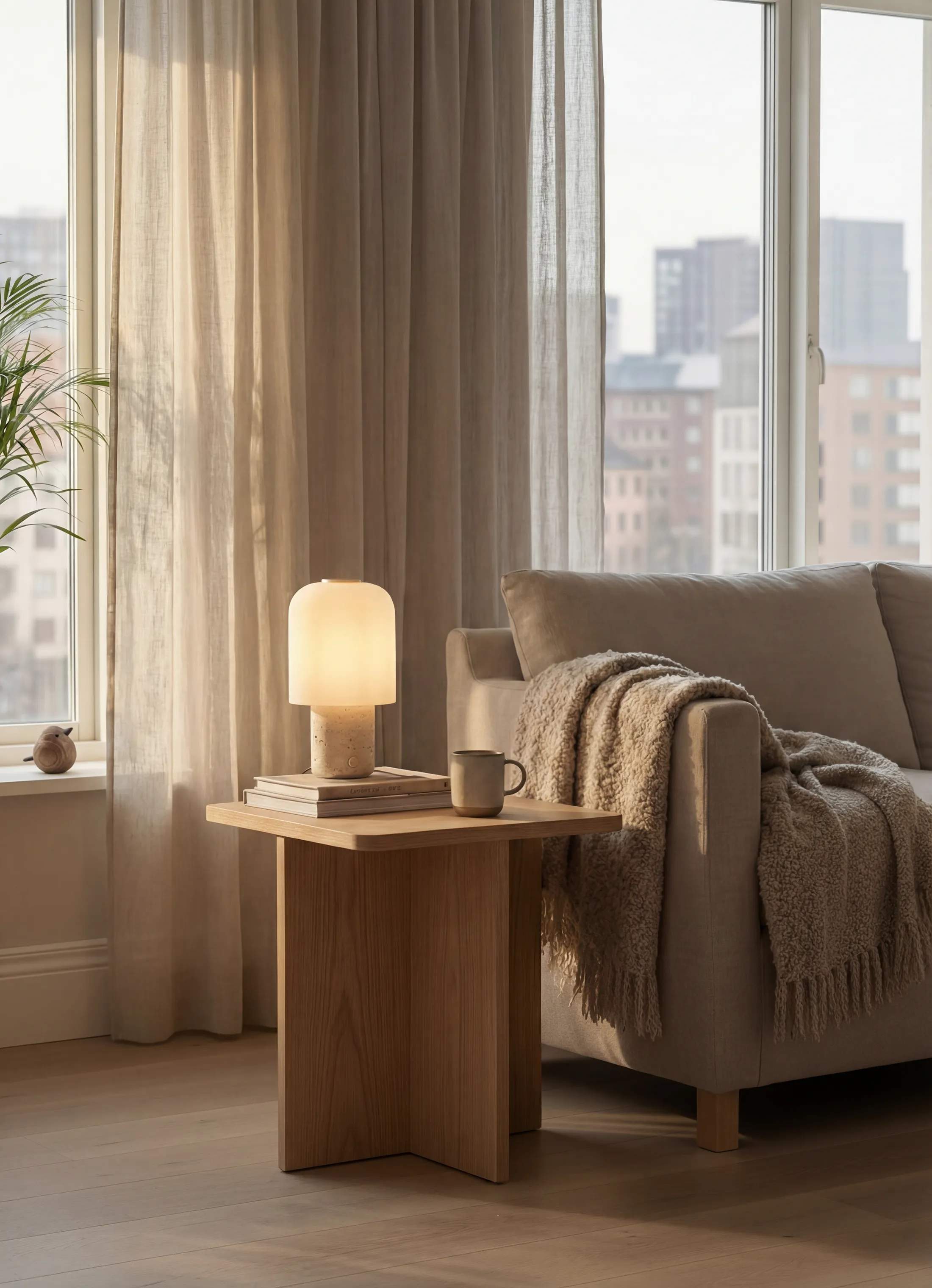 Novoform Bordlamper Tokyo Bordlampe i Travertine, 2