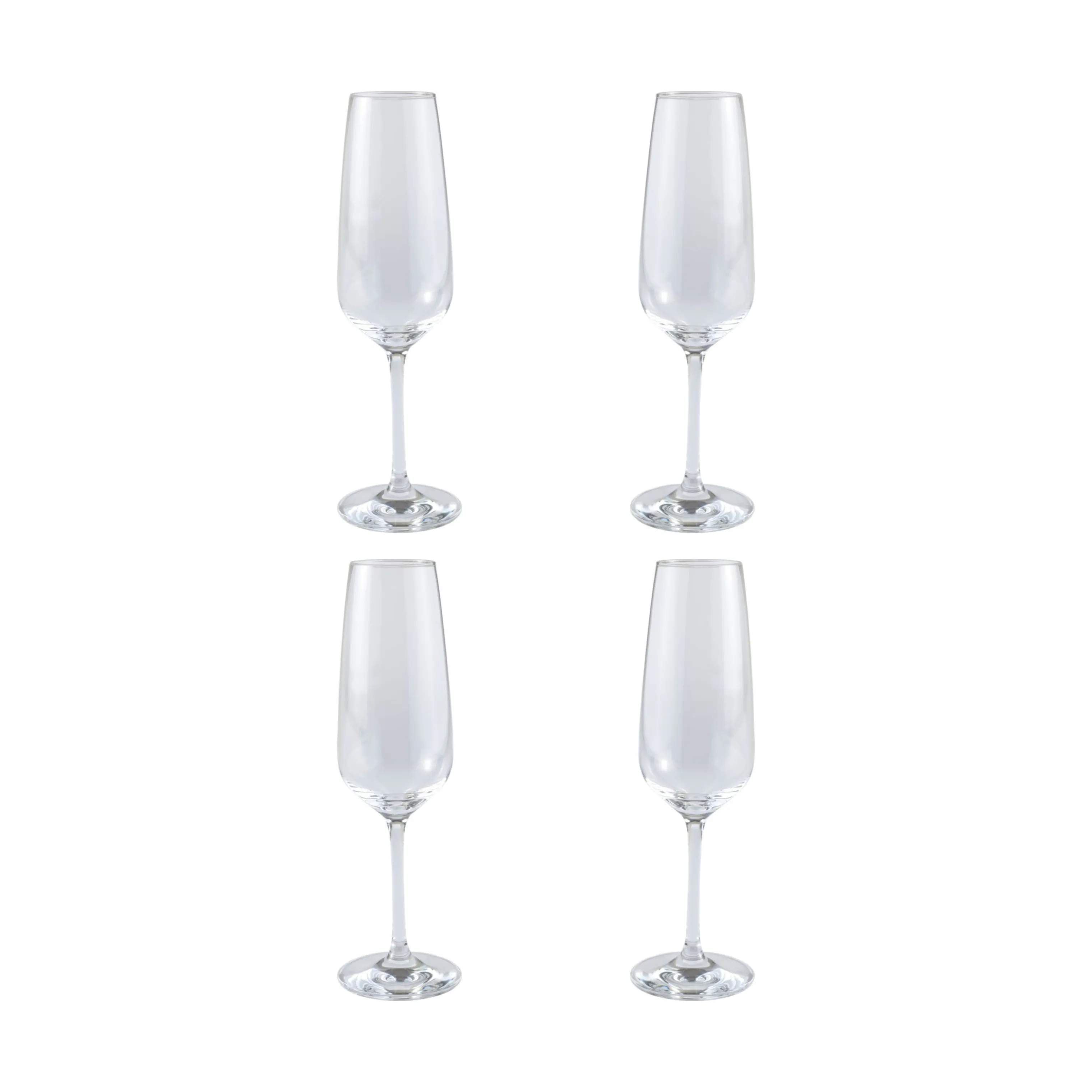 Voice Basic Champagneglas - 4 stk., klar, large