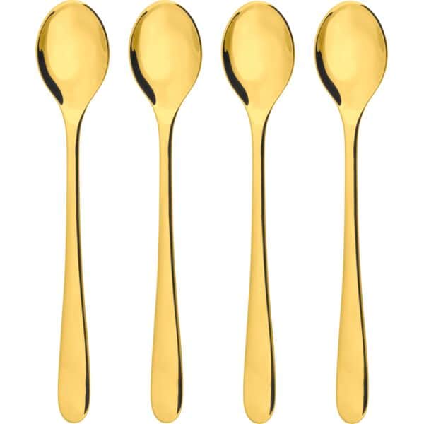 erik bagger a/s Kaffe- og teskeer Encore Cafe Latte Ske - 4 stk. i Guldfarvet, 1