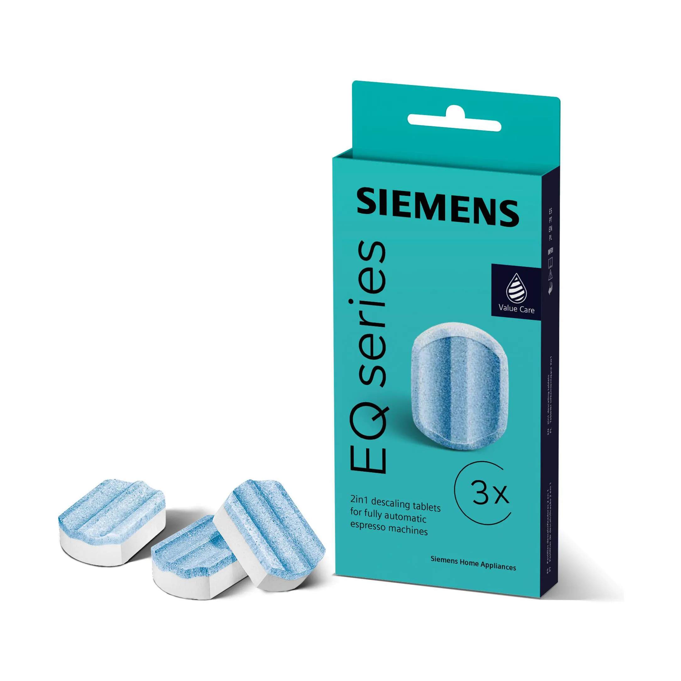 Siemens Tilbehør til kaffemaskiner EQ Afkalkningstabletter - 3 stk. i Hvid, 4