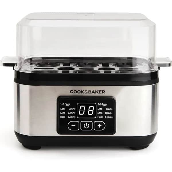 Cook & Baker Æggedelere og øvrigt udstyr til æg Æggekoger i Sølvfarvet, 1