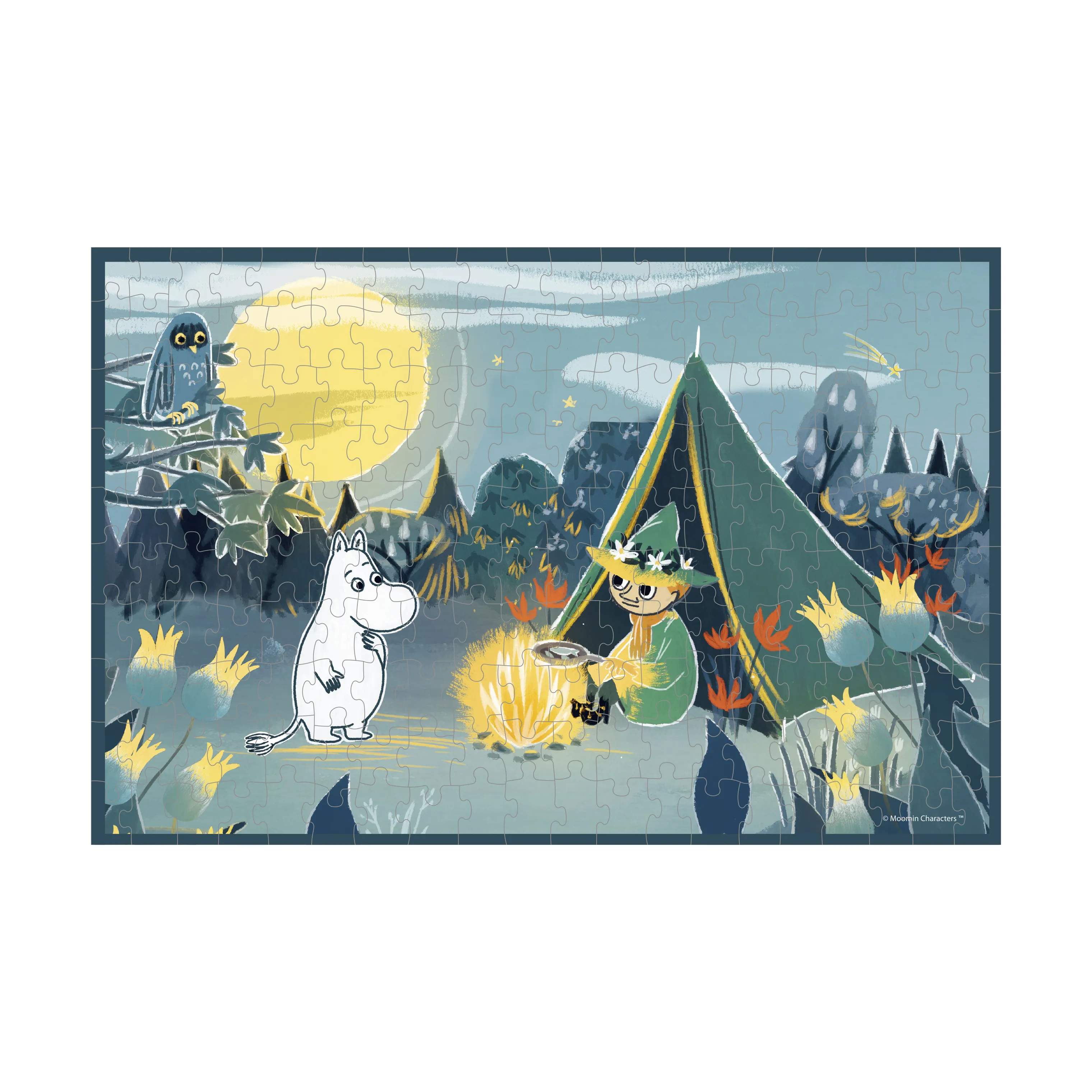 Barbo Toys Spil Mumi Puslespil - Camping i Blå, 4