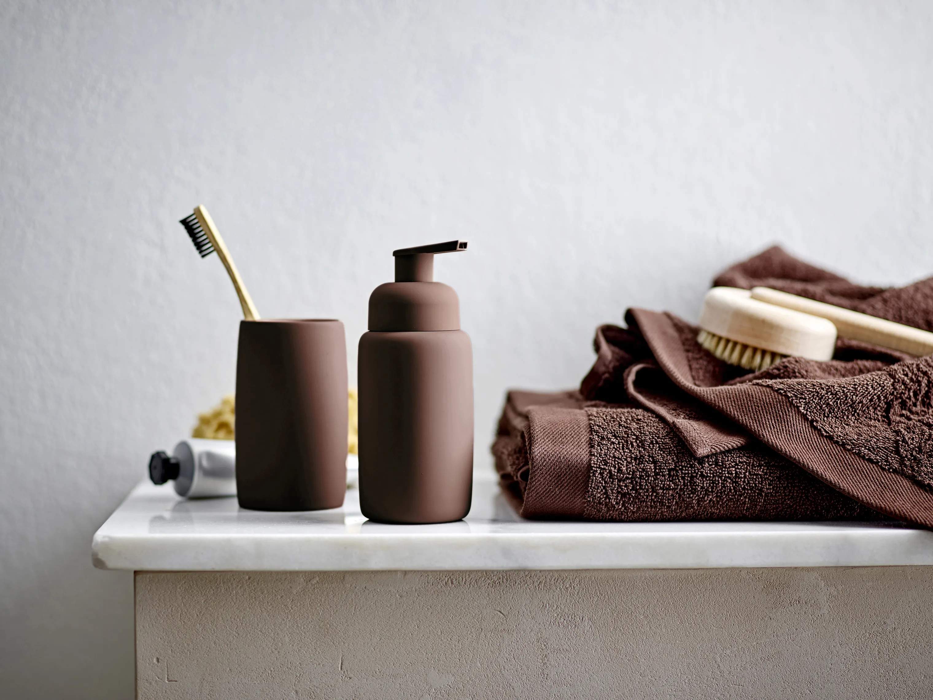 Södahl Håndklæder Organic Comfort Håndklæde i Coffee Brown, B70 x L140 cm, 2