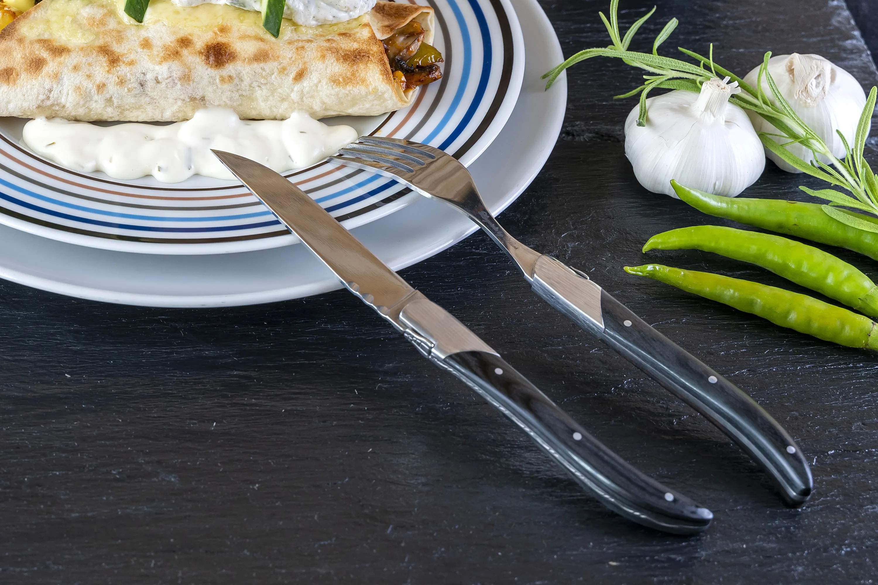 Laguiole By Hâws
 Steakgafler Laguiole by Hâws Gaffel - 6 stk. i Ibenholt, 5