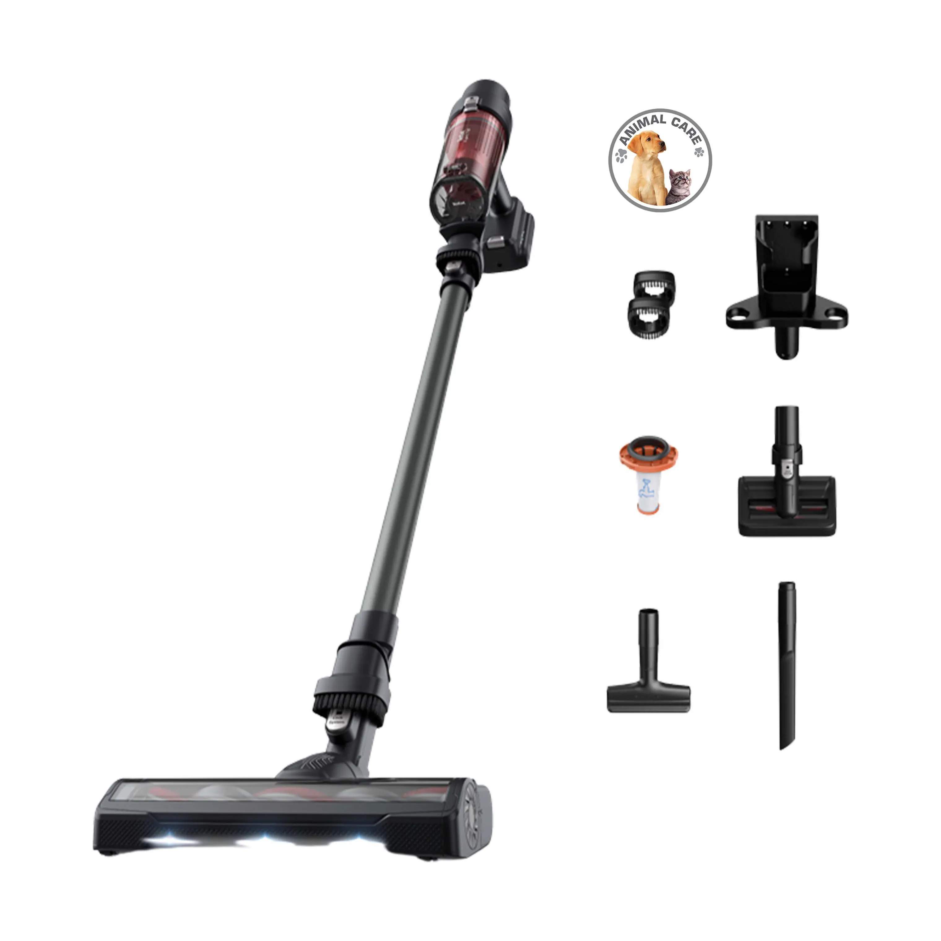 Tefal Støvsugere X-Pert 7.60 Animal Støvsuger i Sort/Rød, 1