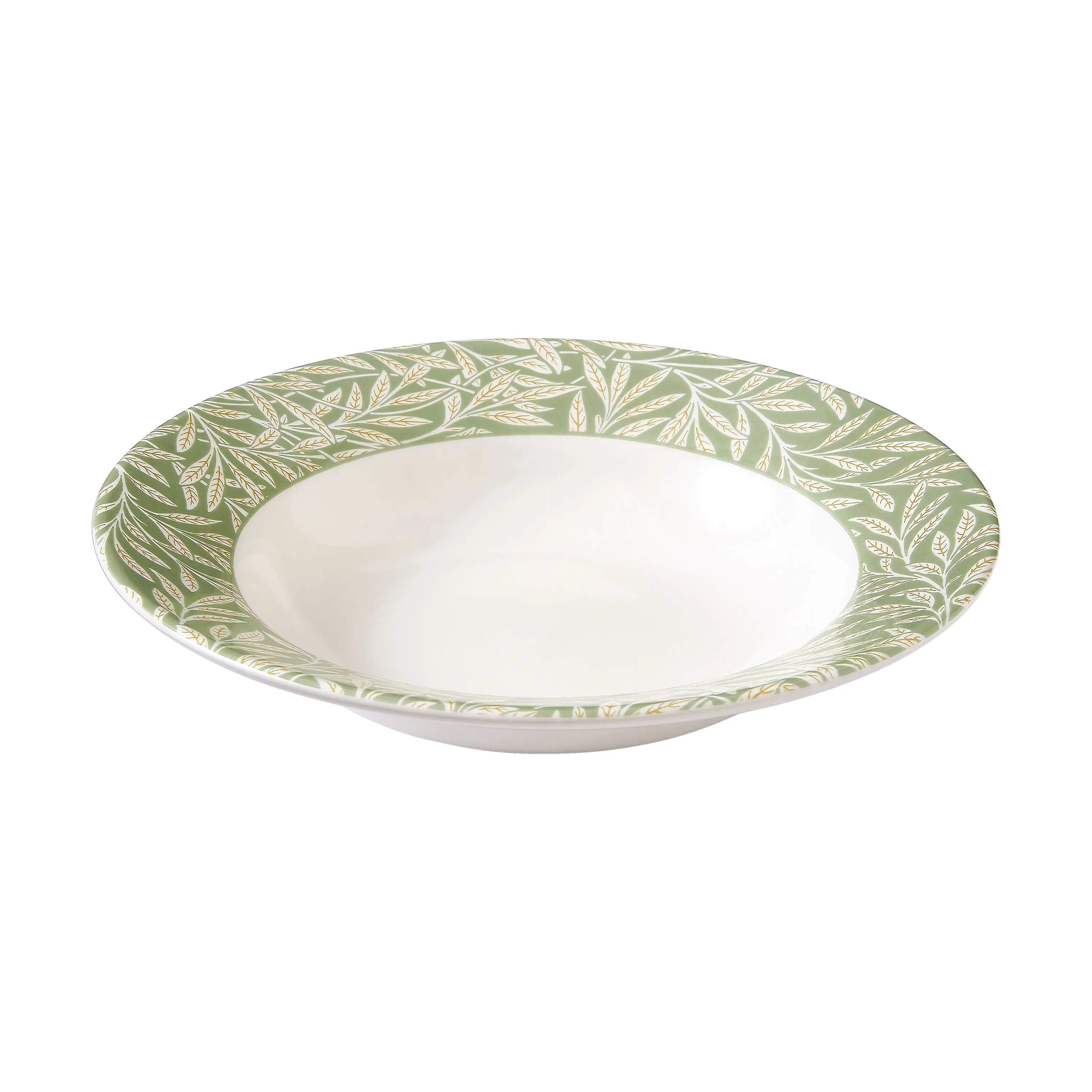 Spode Pastatallerkener Morris & Co Pastatallerken i Grøn/hvid/orange, 1