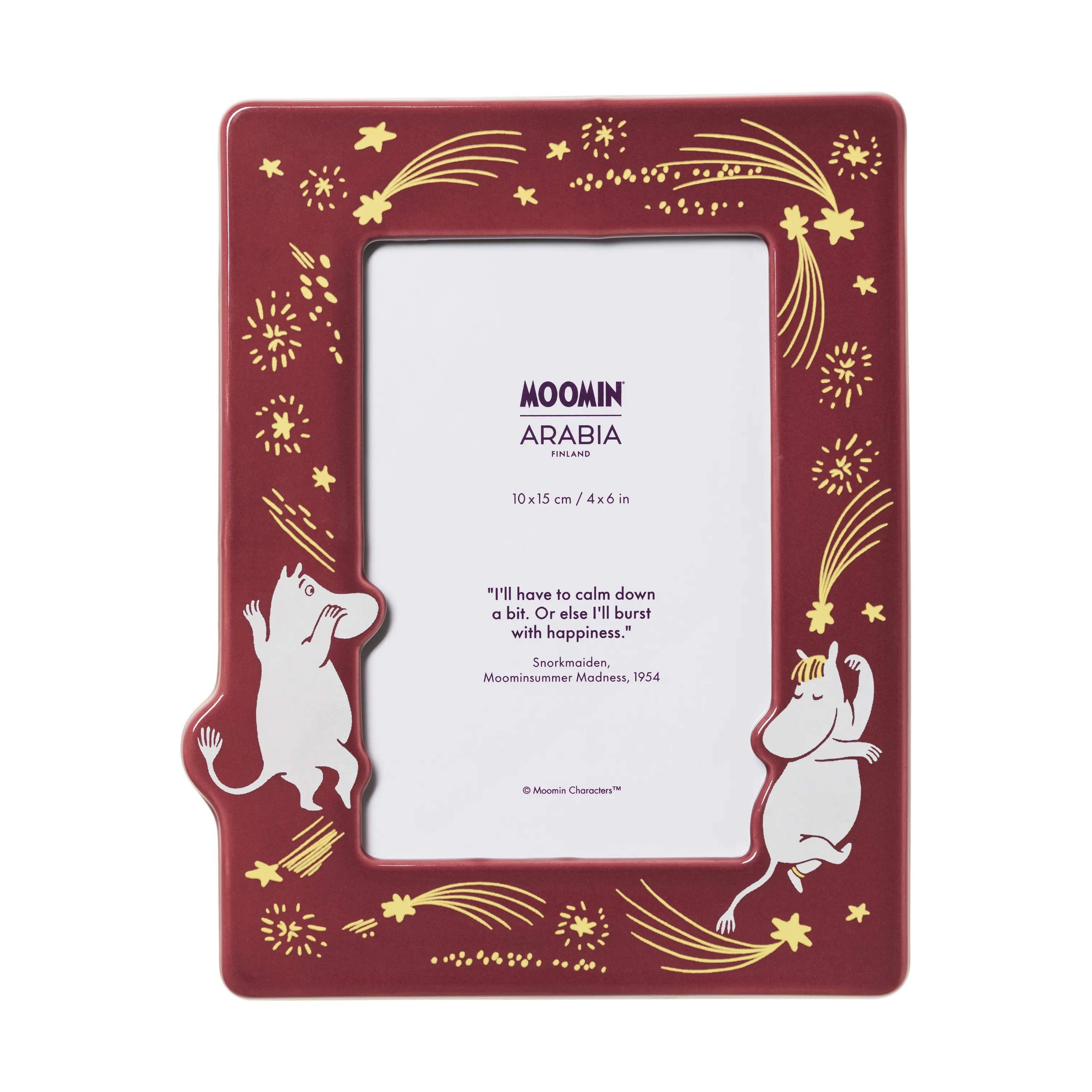 Moomin Arabia Billedrammer Festlige Øjeblikke Billederamme i Rød, 1