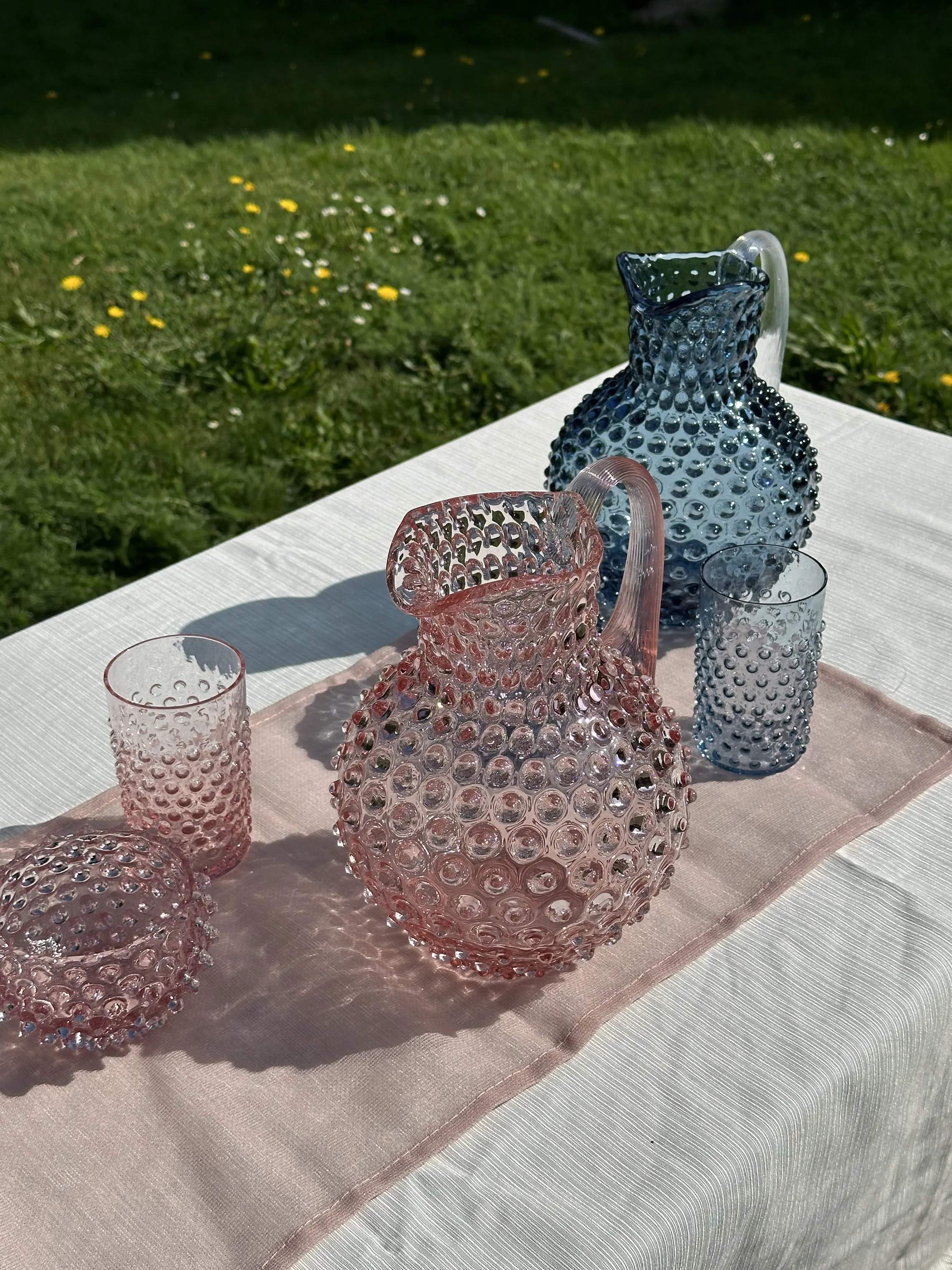 Anna von Lipa Vandglas Hobnail Vandglas i Rosa, 4