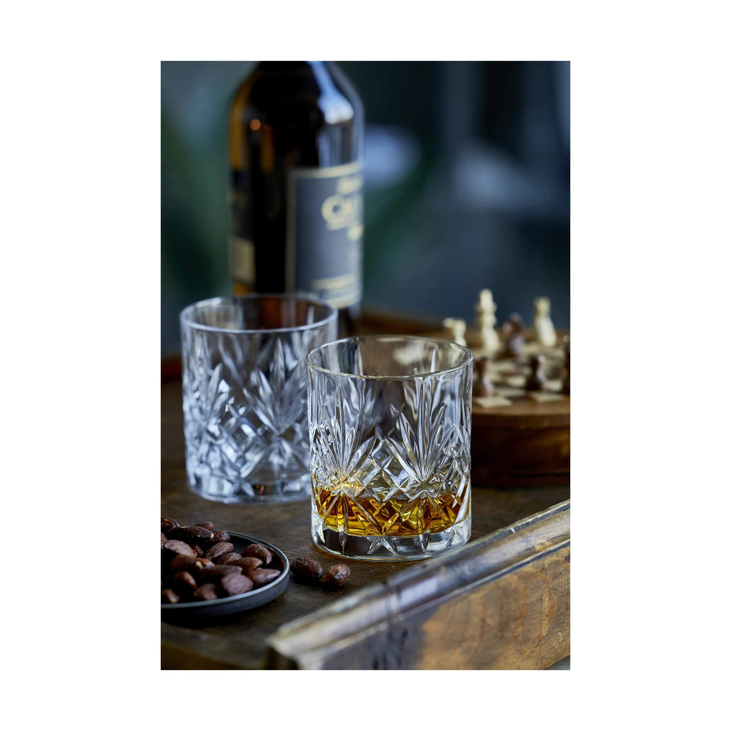 Lyngby Glas Lowball glas Melodia Whiskyglas - 6 stk. i Klar, 31 cl, 4